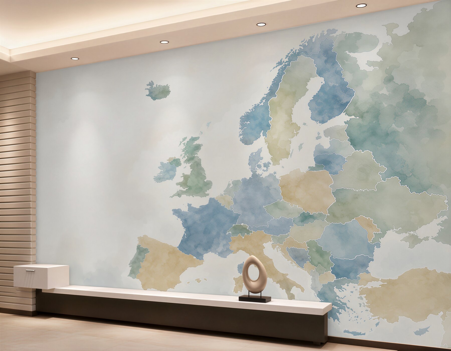 Fototapeta mapa krajów europy z flagami?v23