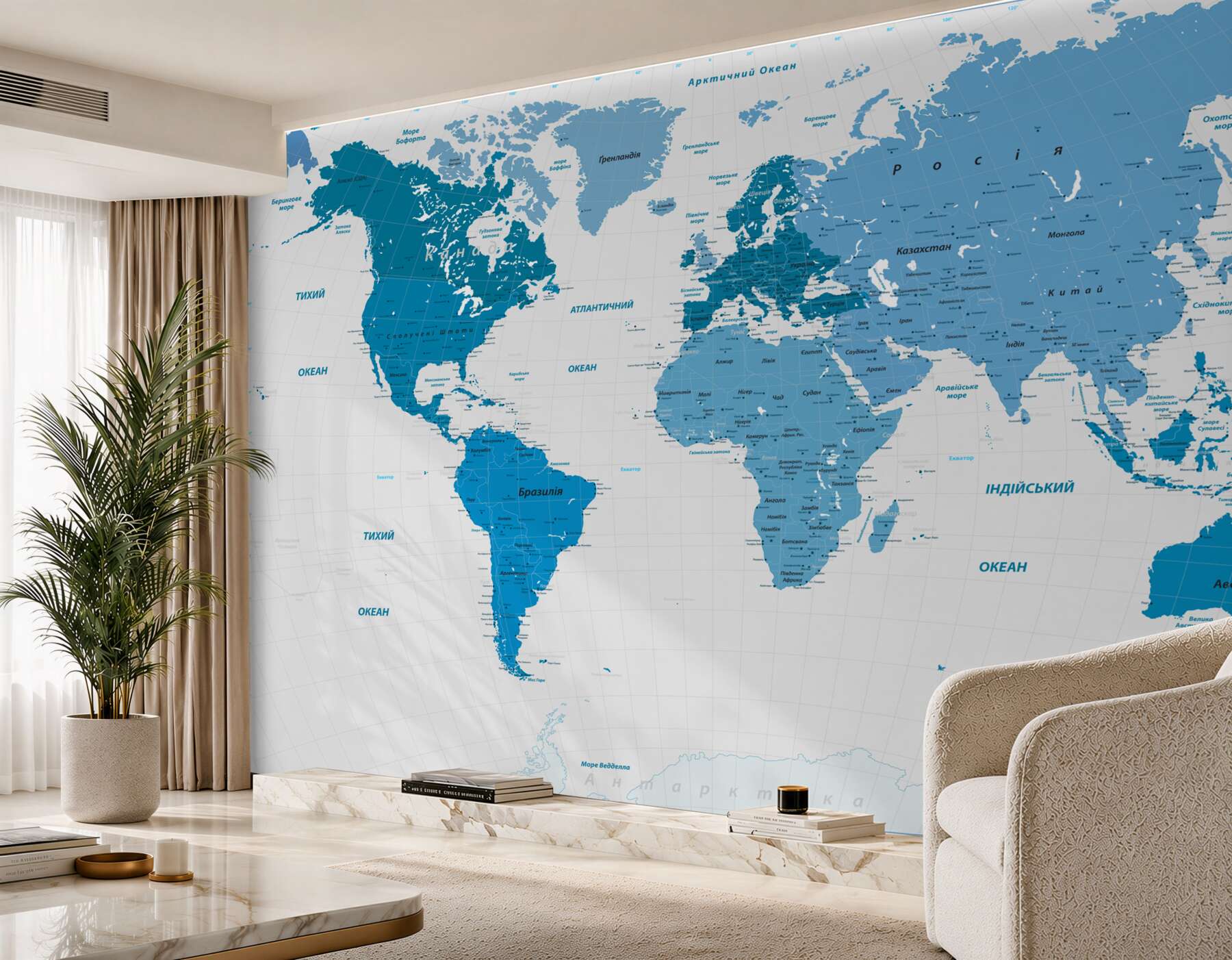 Fototapeta mapa świata w kolorze niebieskim?v23
