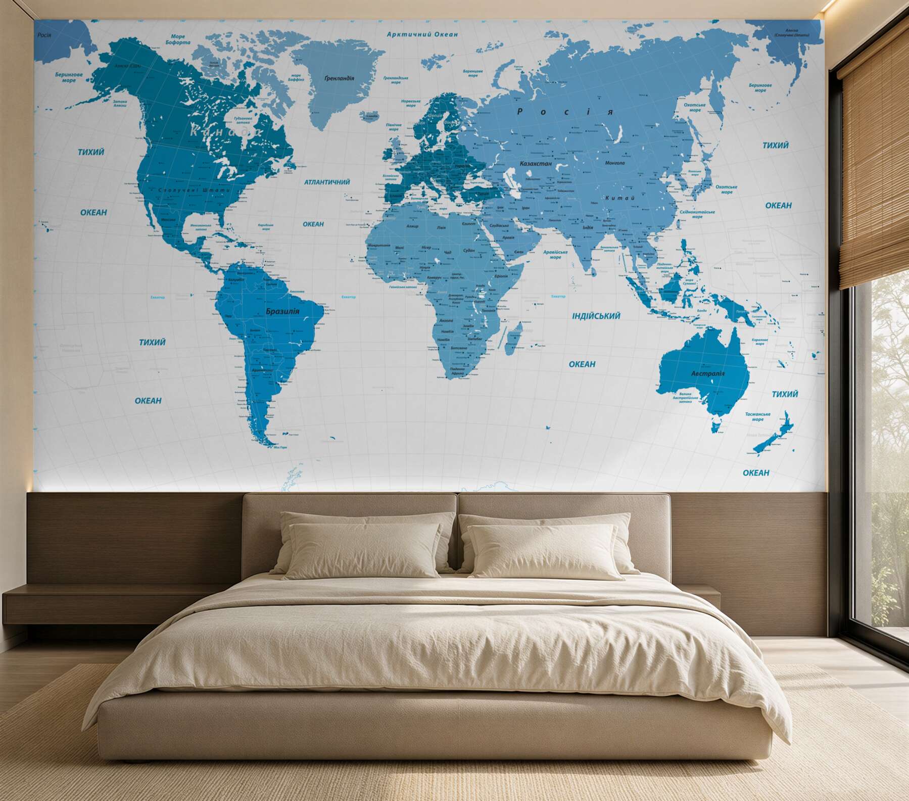 Fototapeta mapa świata w kolorze niebieskim?v23