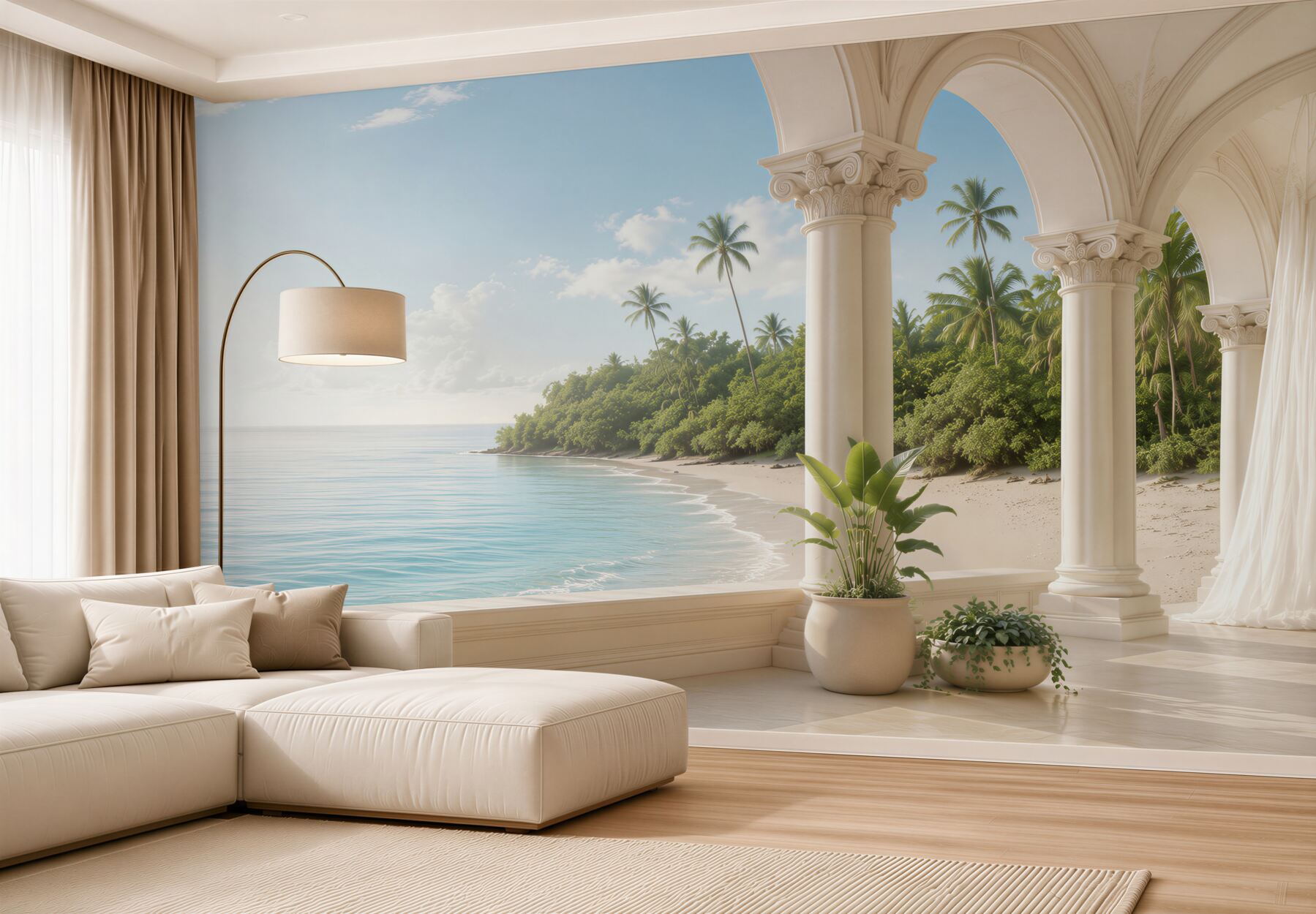 Fototapeta Widok na ocean i plażę z tarasu?v23