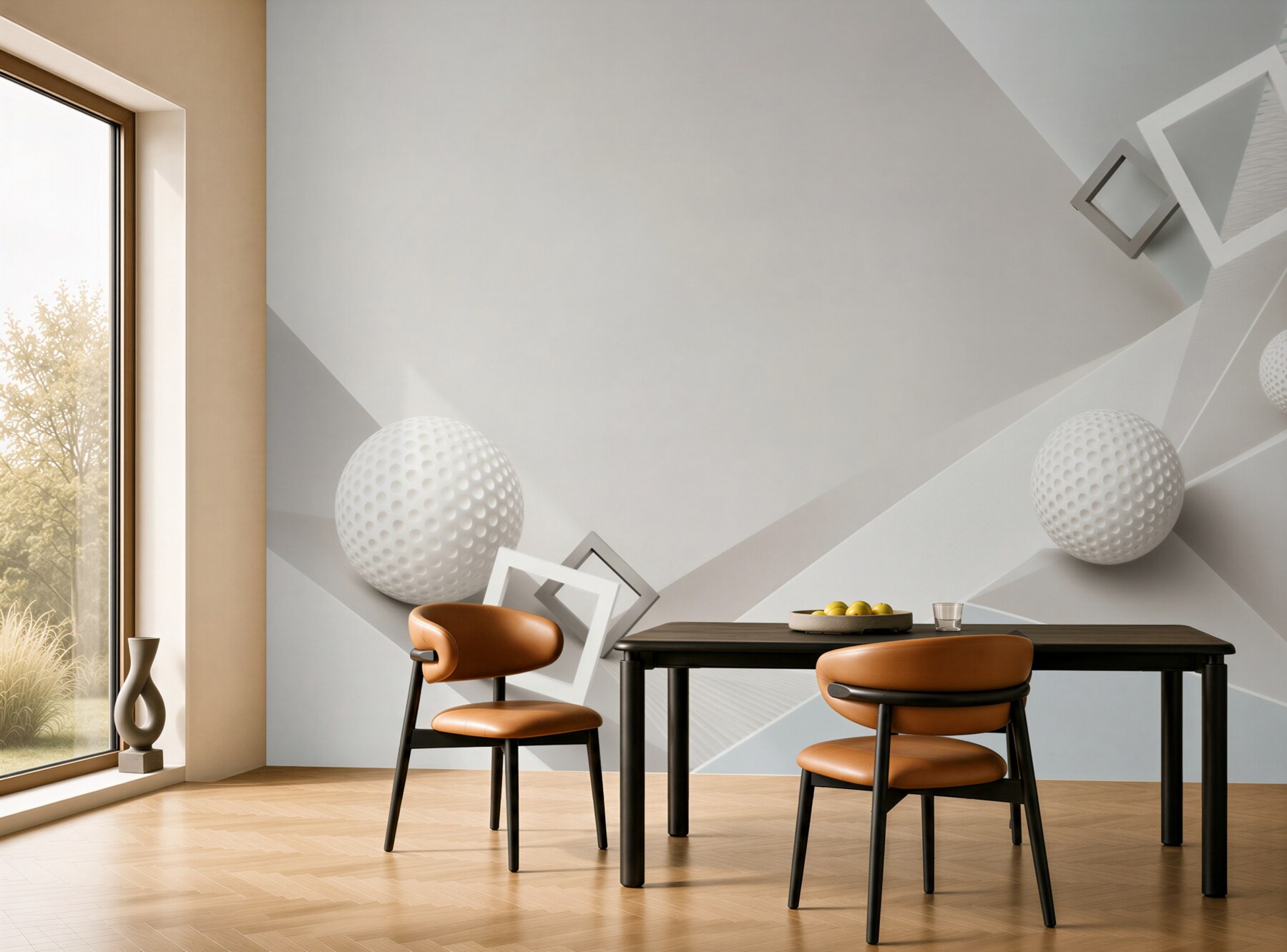Fototapeta kule i kostki abstrakcji geometrycznej?v23