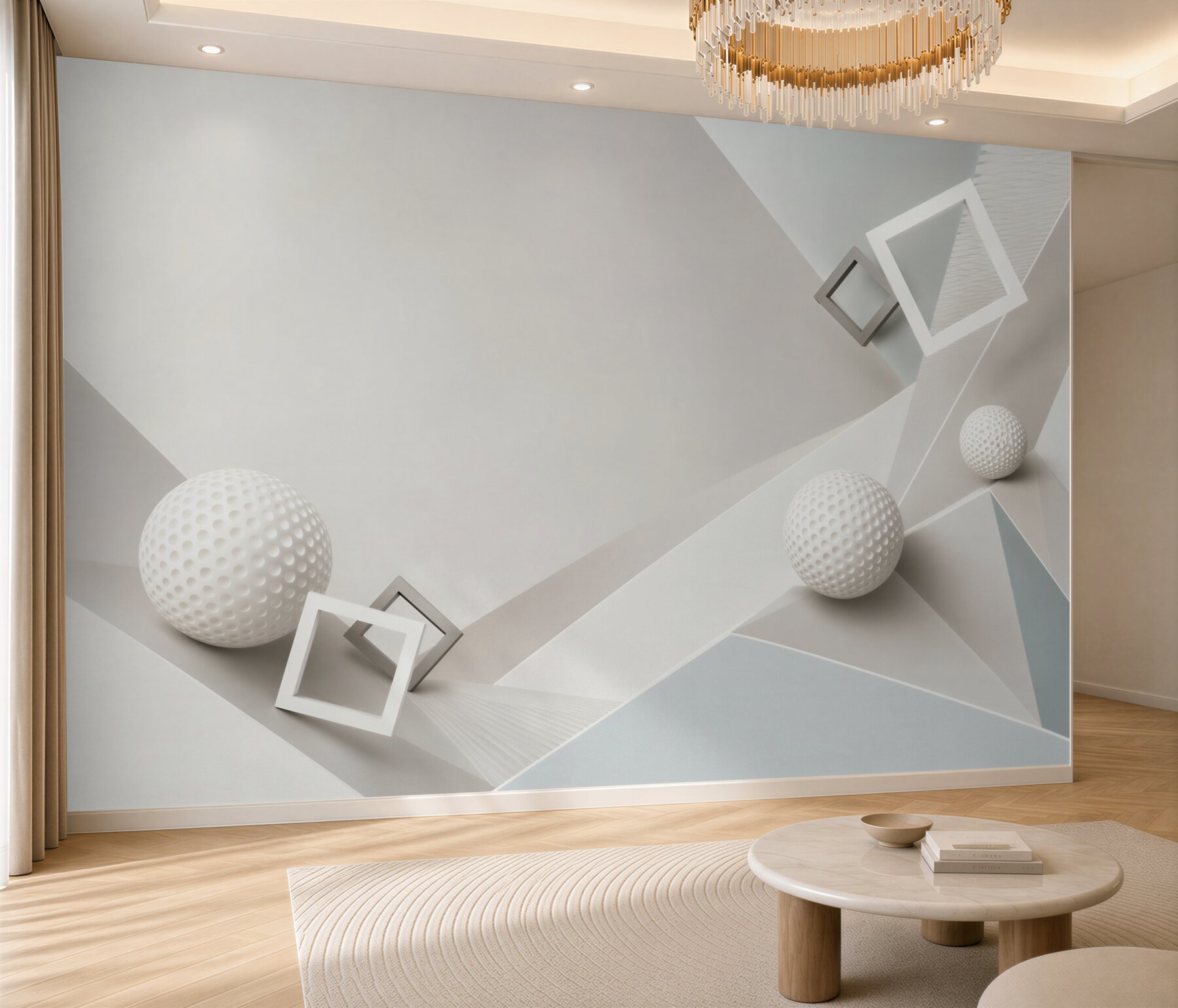 Fototapeta kule i kostki abstrakcji geometrycznej?v23