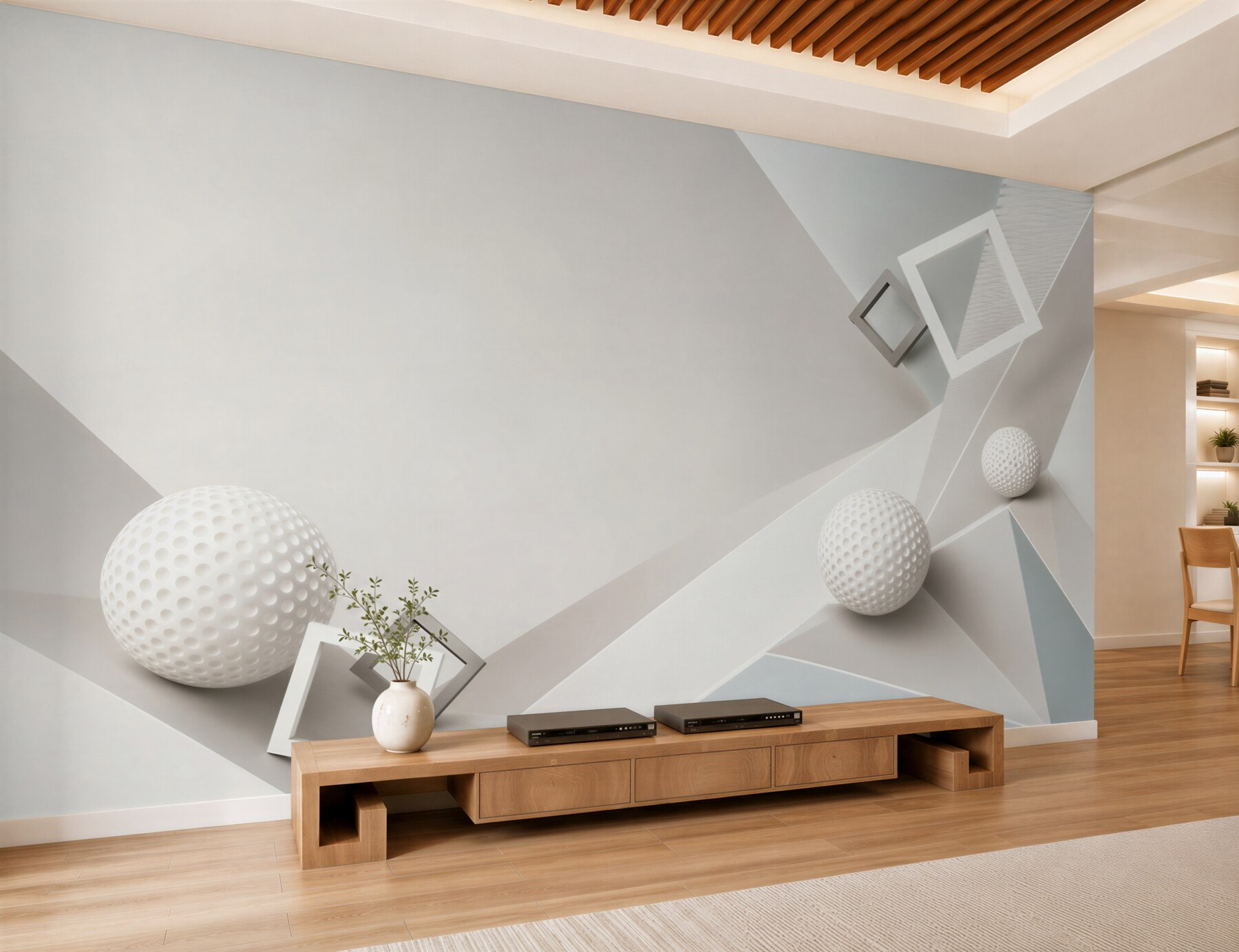 Fototapeta kule i kostki abstrakcji geometrycznej