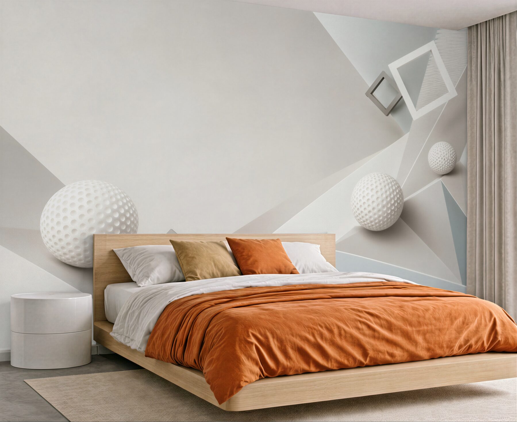 Fototapeta kule i kostki abstrakcji geometrycznej?v23