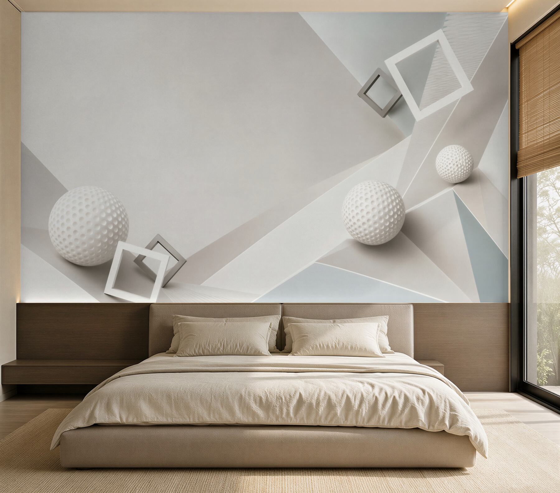 Fototapeta kule i kostki abstrakcji geometrycznej?v23