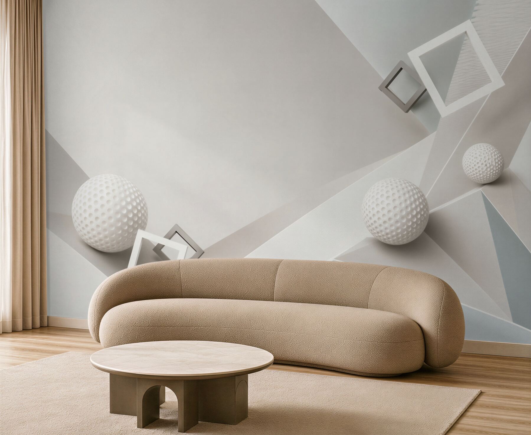 Fototapeta kule i kostki abstrakcji geometrycznej?v23