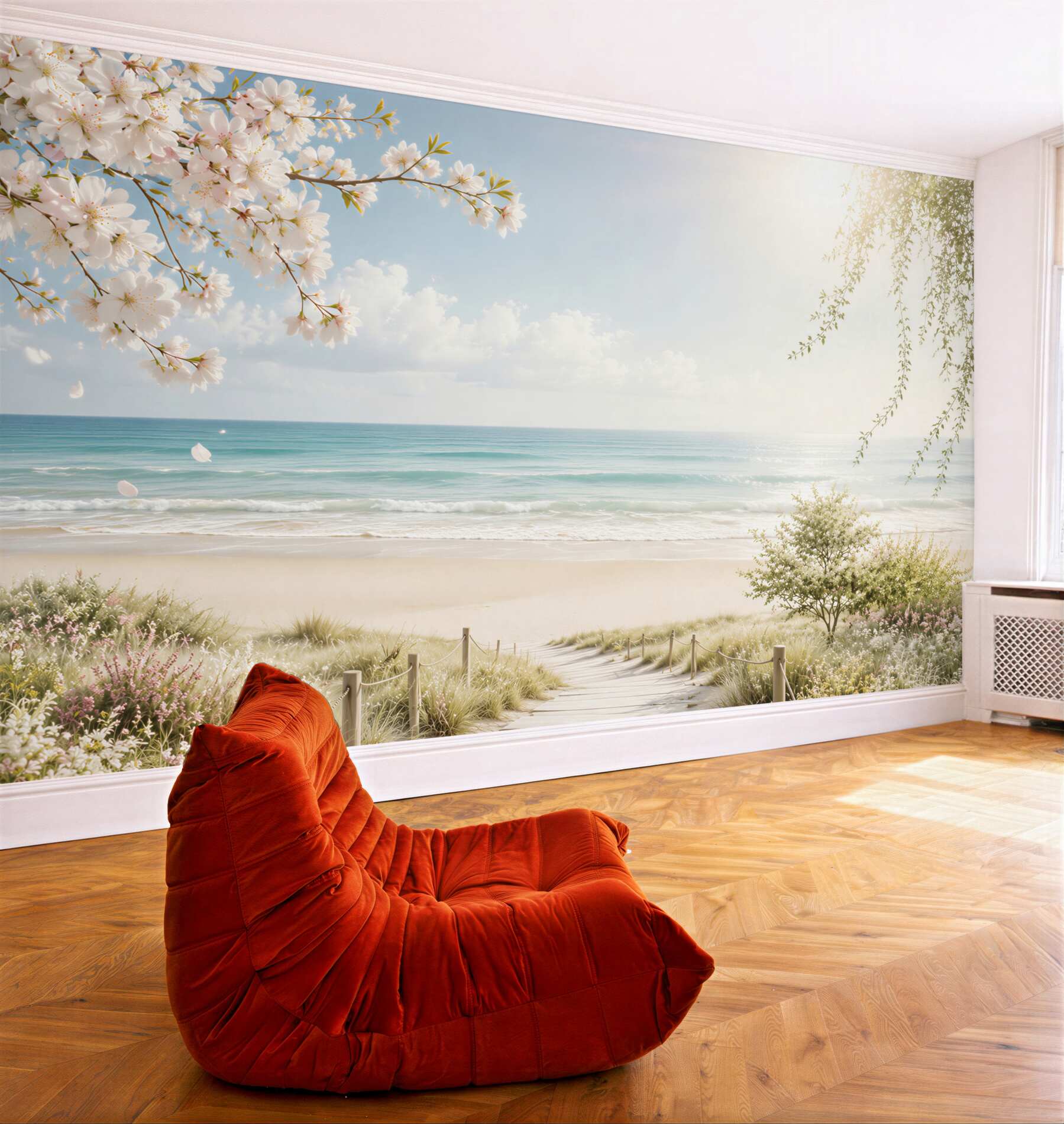 Fototapeta zielone łąki nad oceanem?v23