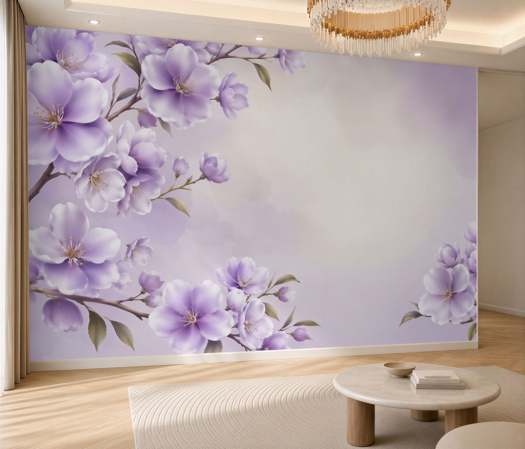 Fototapeta liliowe kolory delikatnej orchidei