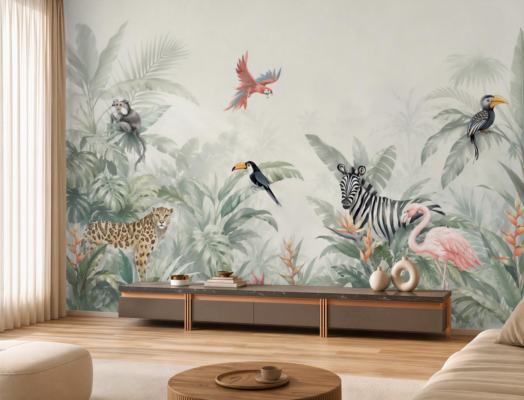 Fototapeta flora i fauna dżungli w ciągu dnia?v23