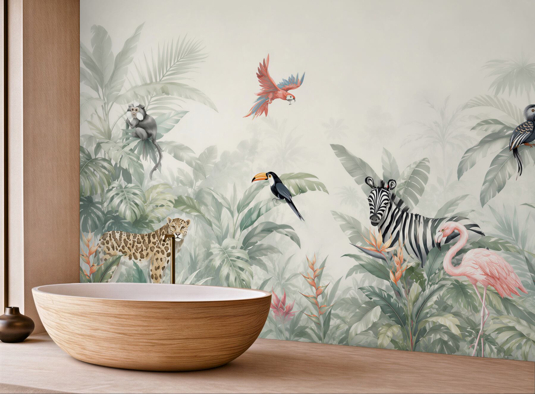 Fototapeta flora i fauna dżungli w ciągu dnia?v23
