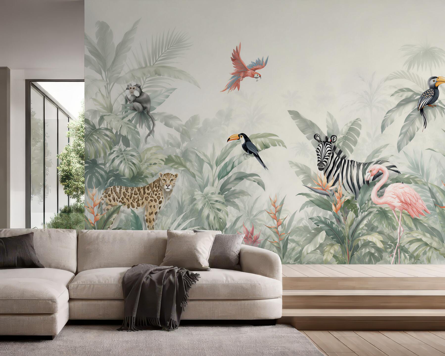 Fototapeta flora i fauna dżungli w ciągu dnia?v23