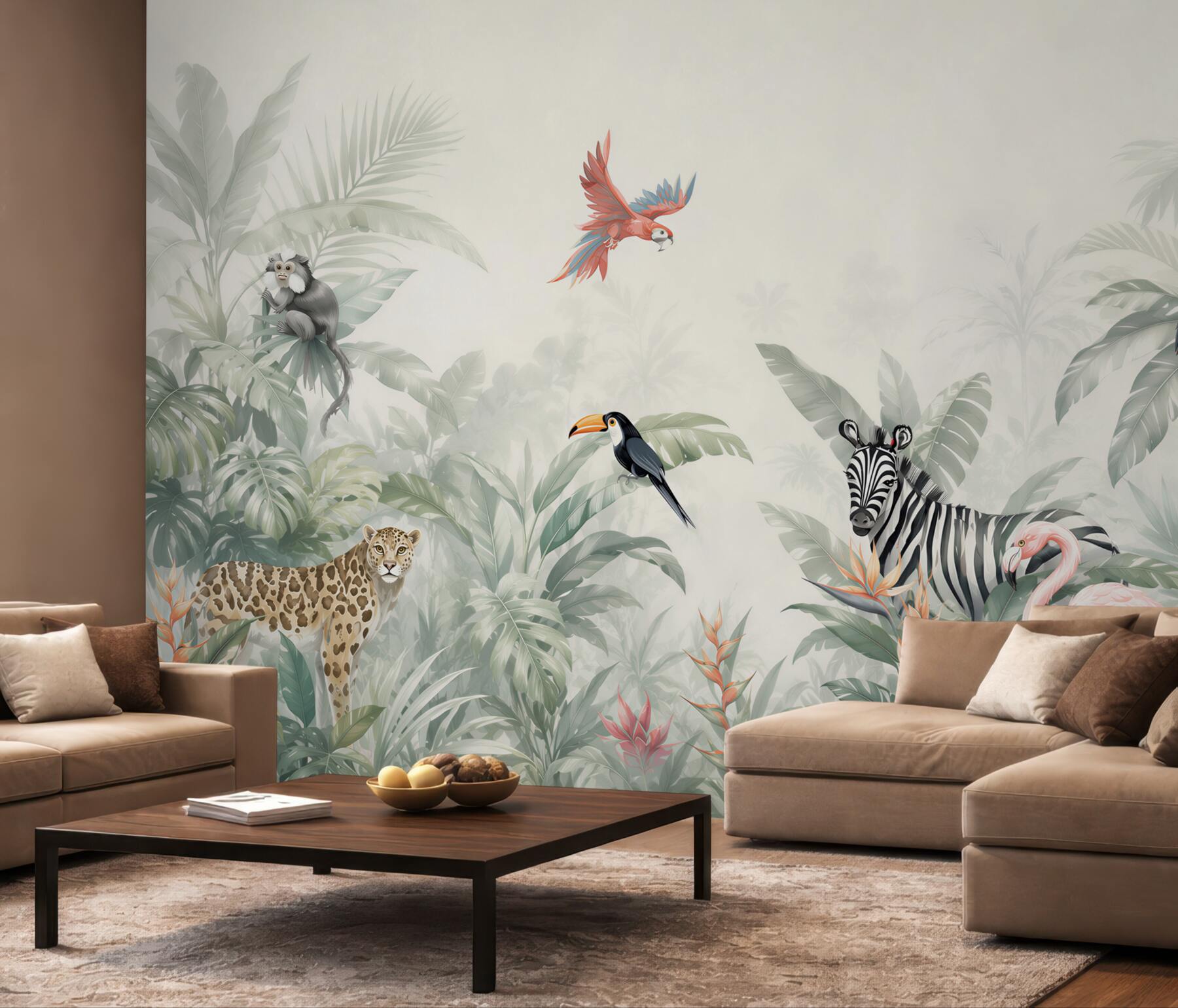 Fototapeta flora i fauna dżungli w ciągu dnia?v23