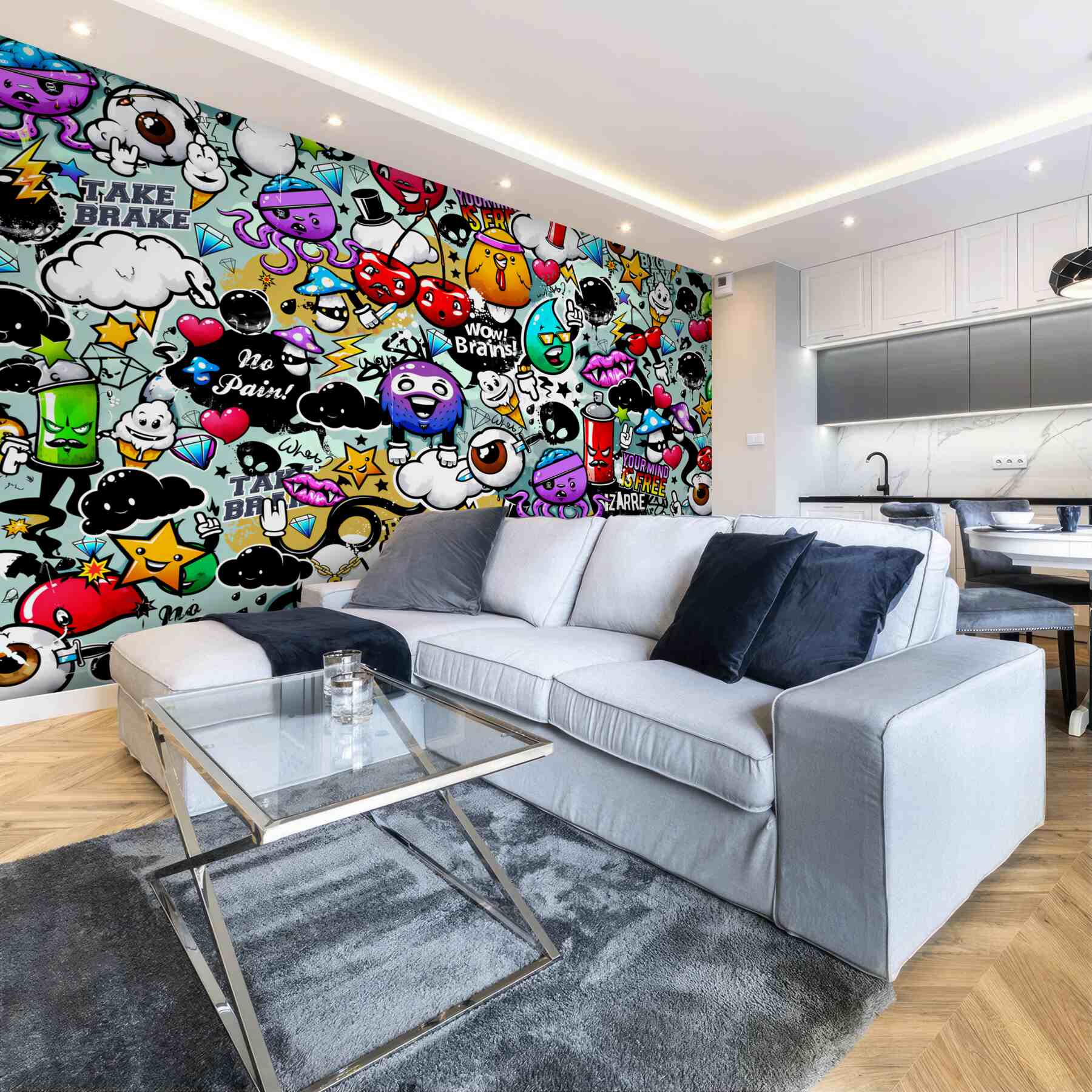 Fototapeta kolorowe graffiti?v23