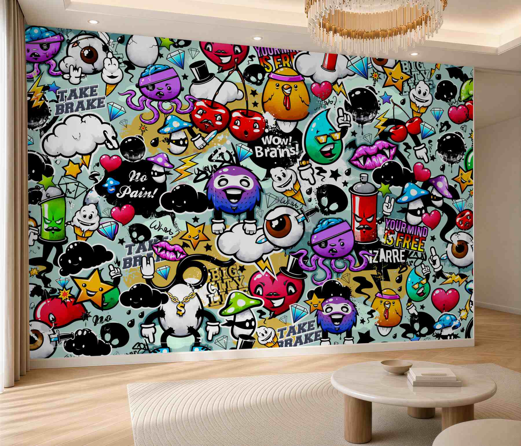 Fototapeta kolorowe graffiti?v23
