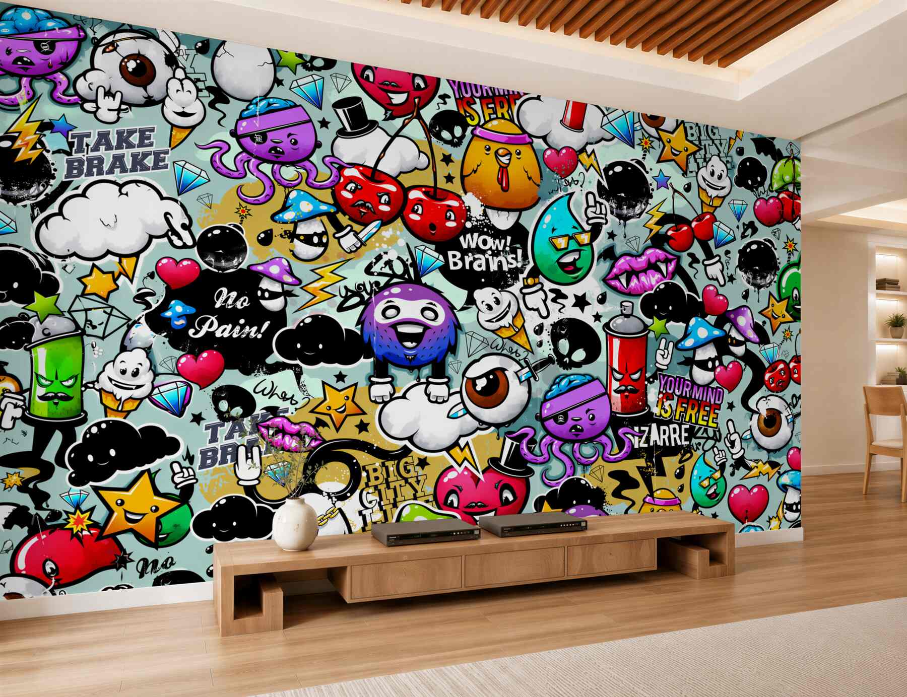 Fototapeta kolorowe graffiti?v23