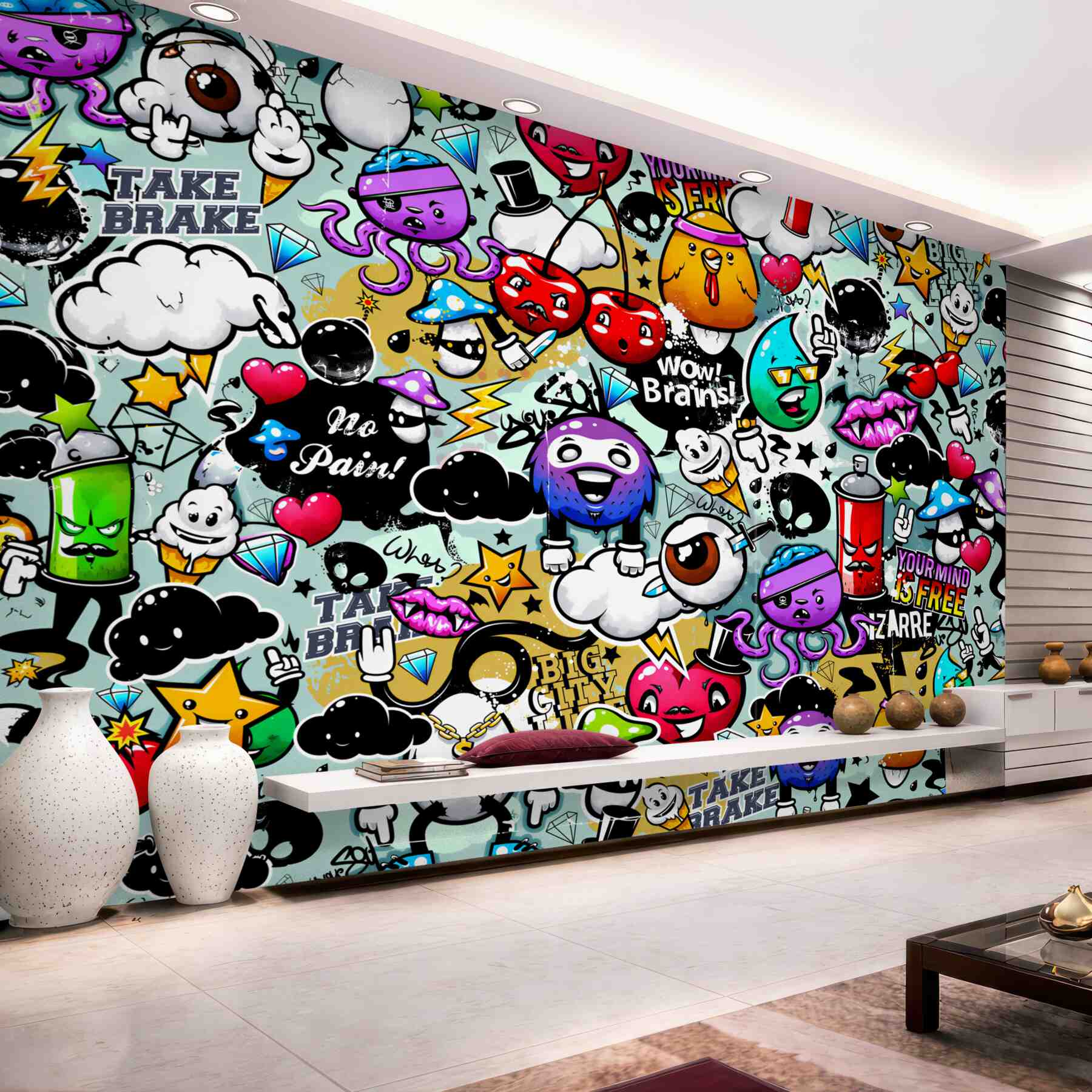 Fototapeta kolorowe graffiti?v23