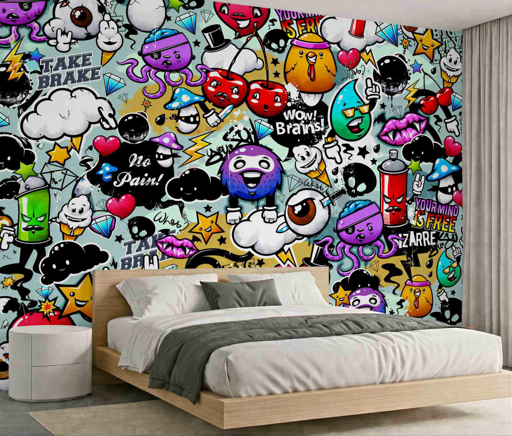 Fototapeta kolorowe graffiti?v23