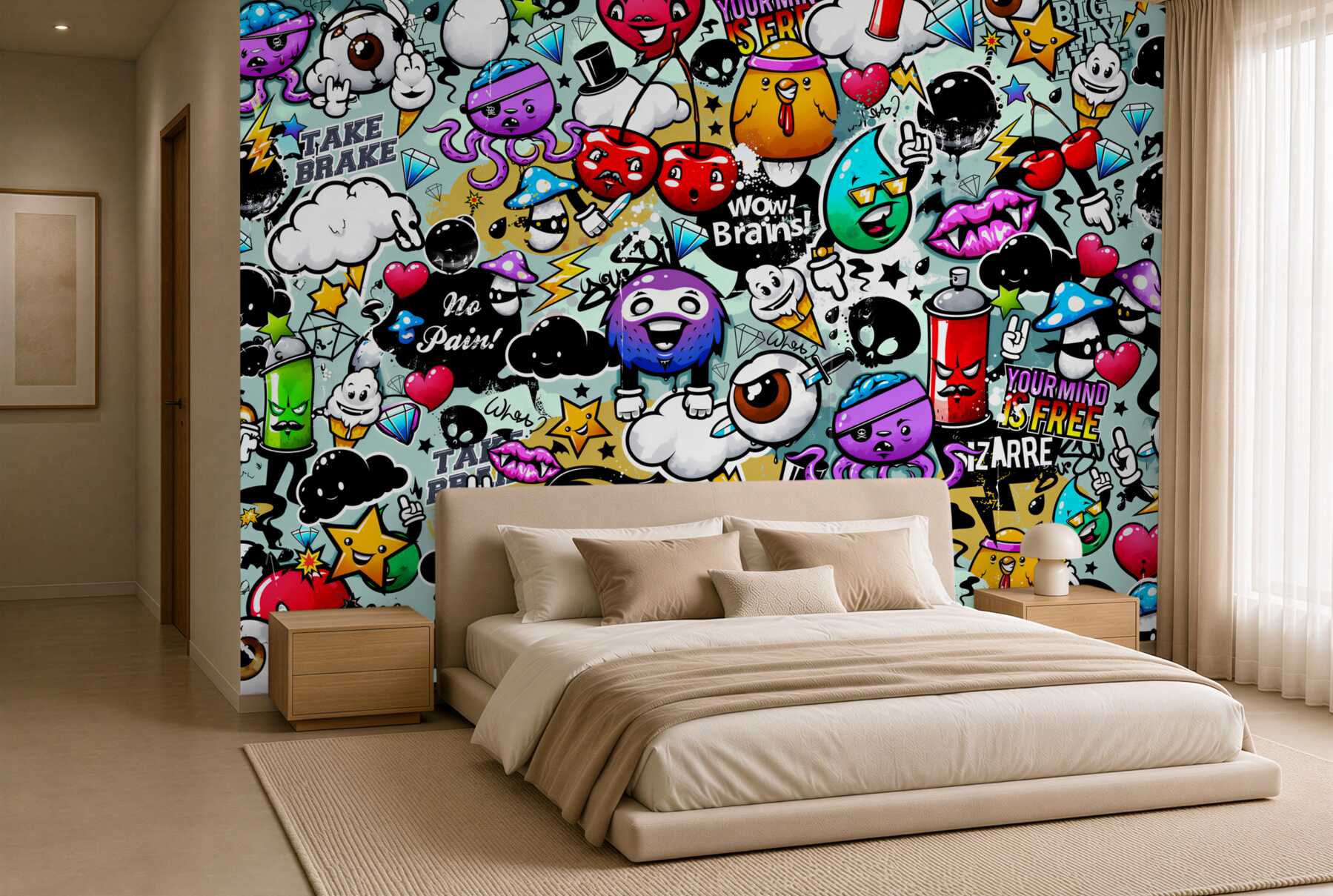 Fototapeta kolorowe graffiti?v23