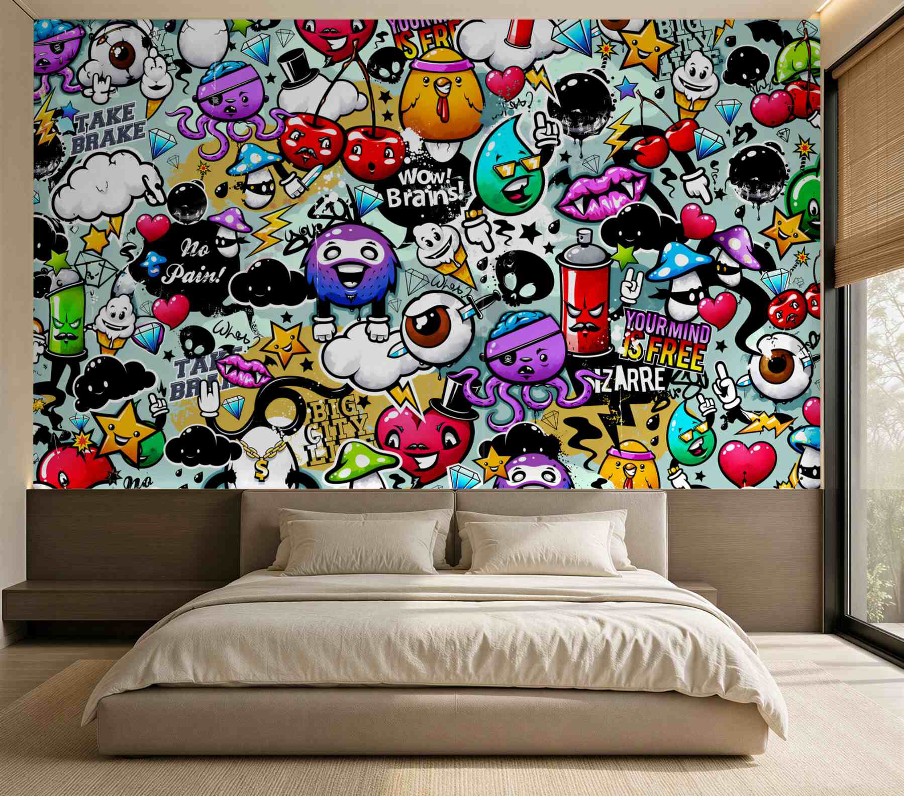 Fototapeta kolorowe graffiti?v23