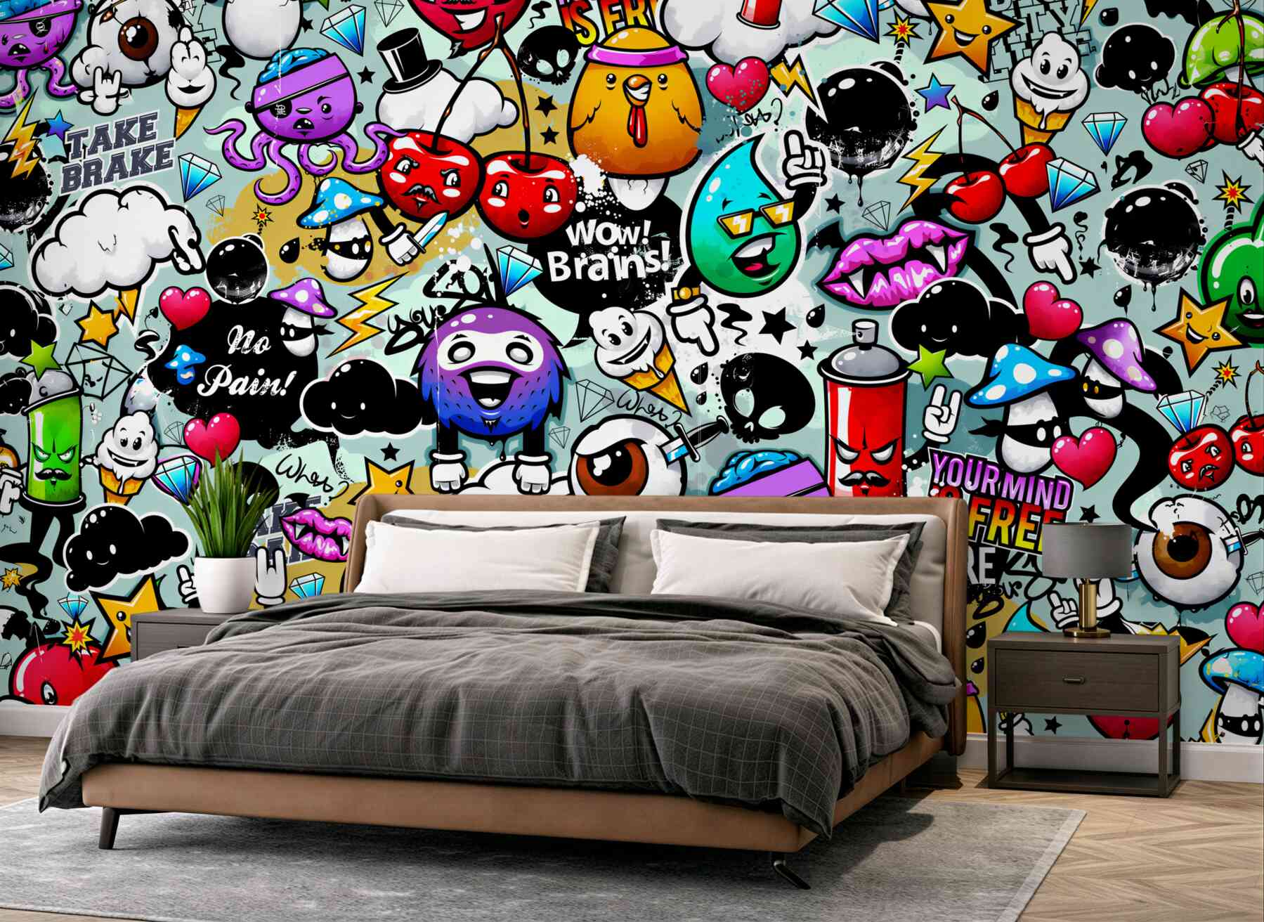 Fototapeta kolorowe graffiti?v23