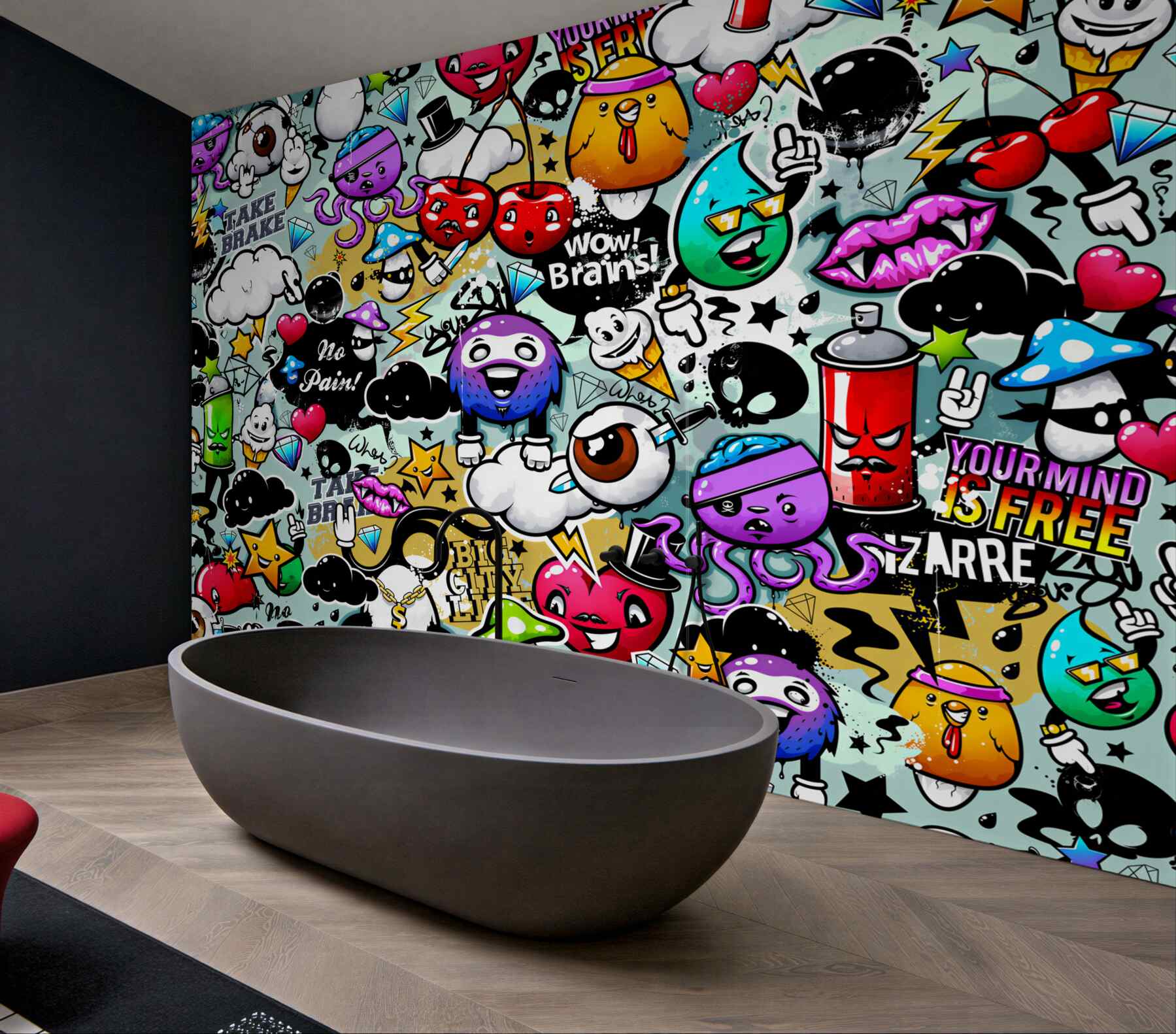 Fototapeta kolorowe graffiti?v23