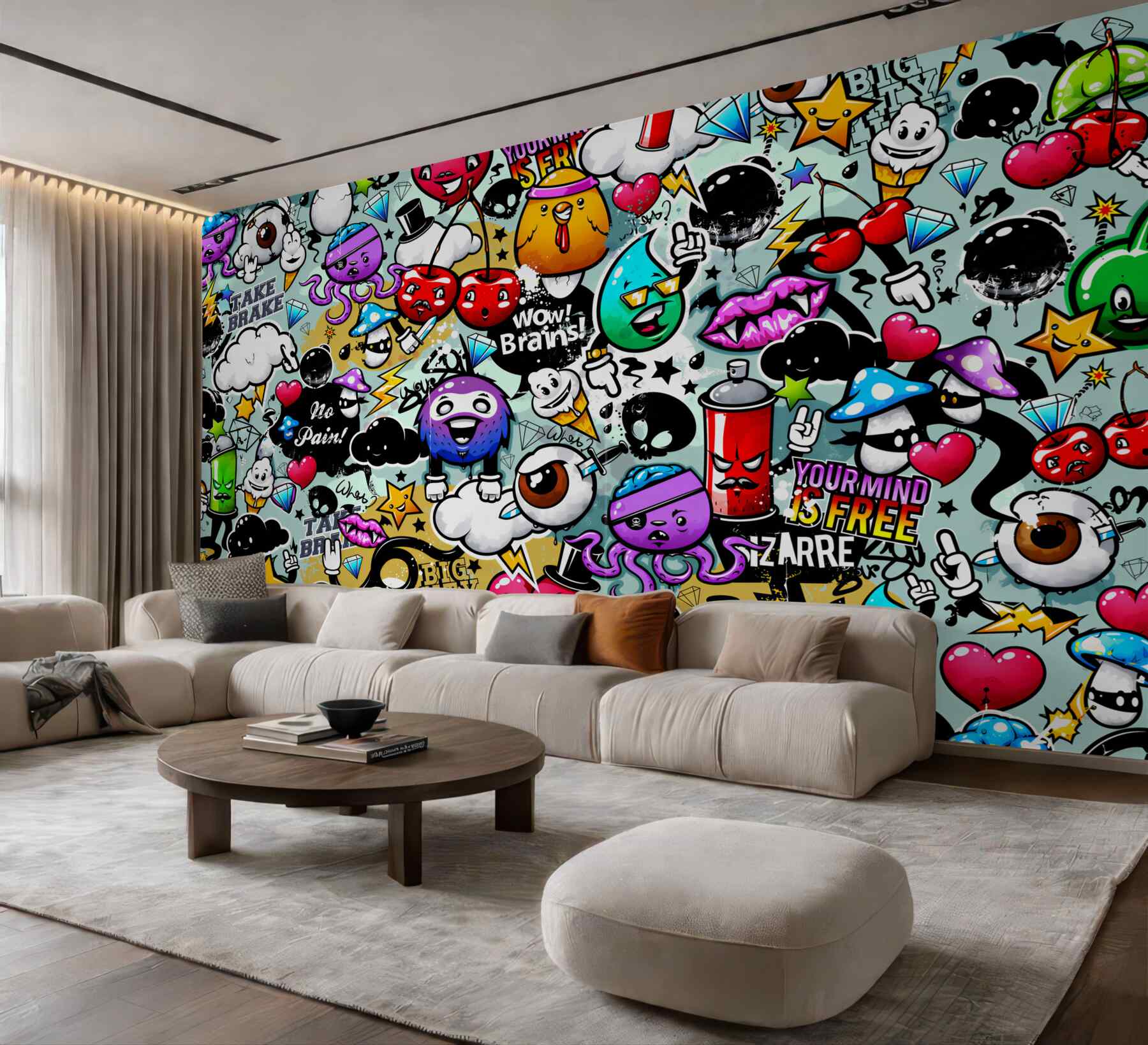 Fototapeta kolorowe graffiti