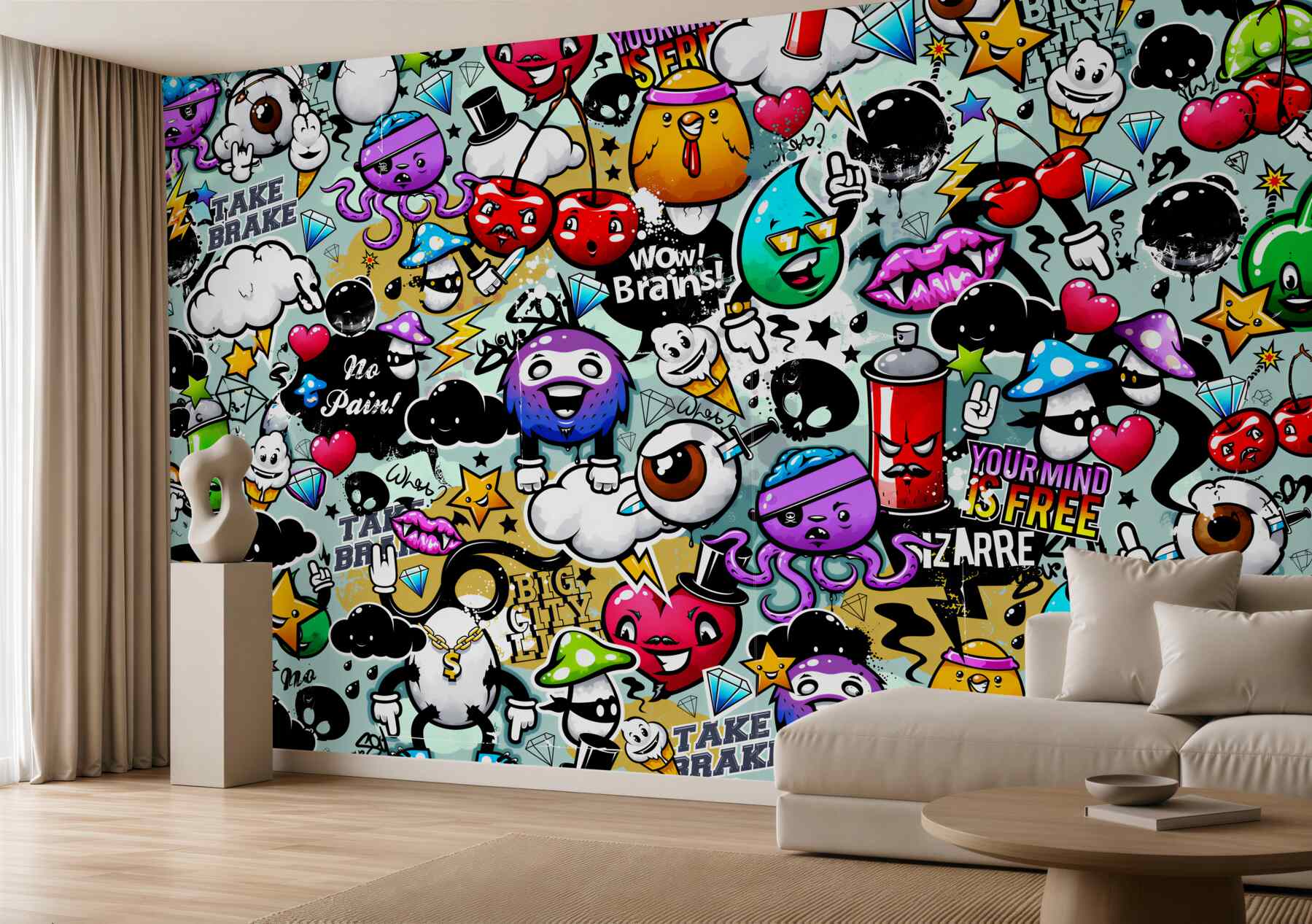 Fototapeta kolorowe graffiti?v23