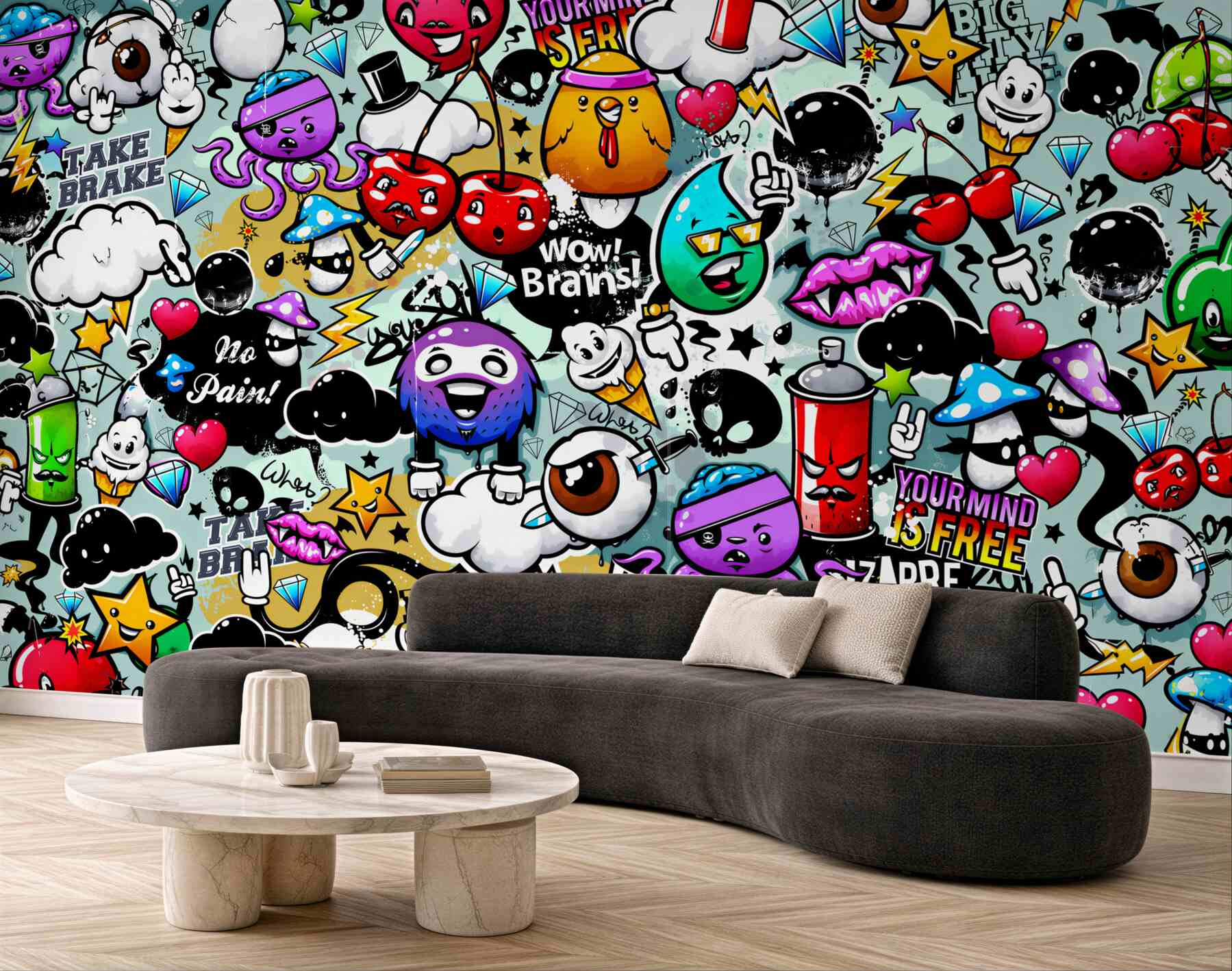 Fototapeta kolorowe graffiti?v23