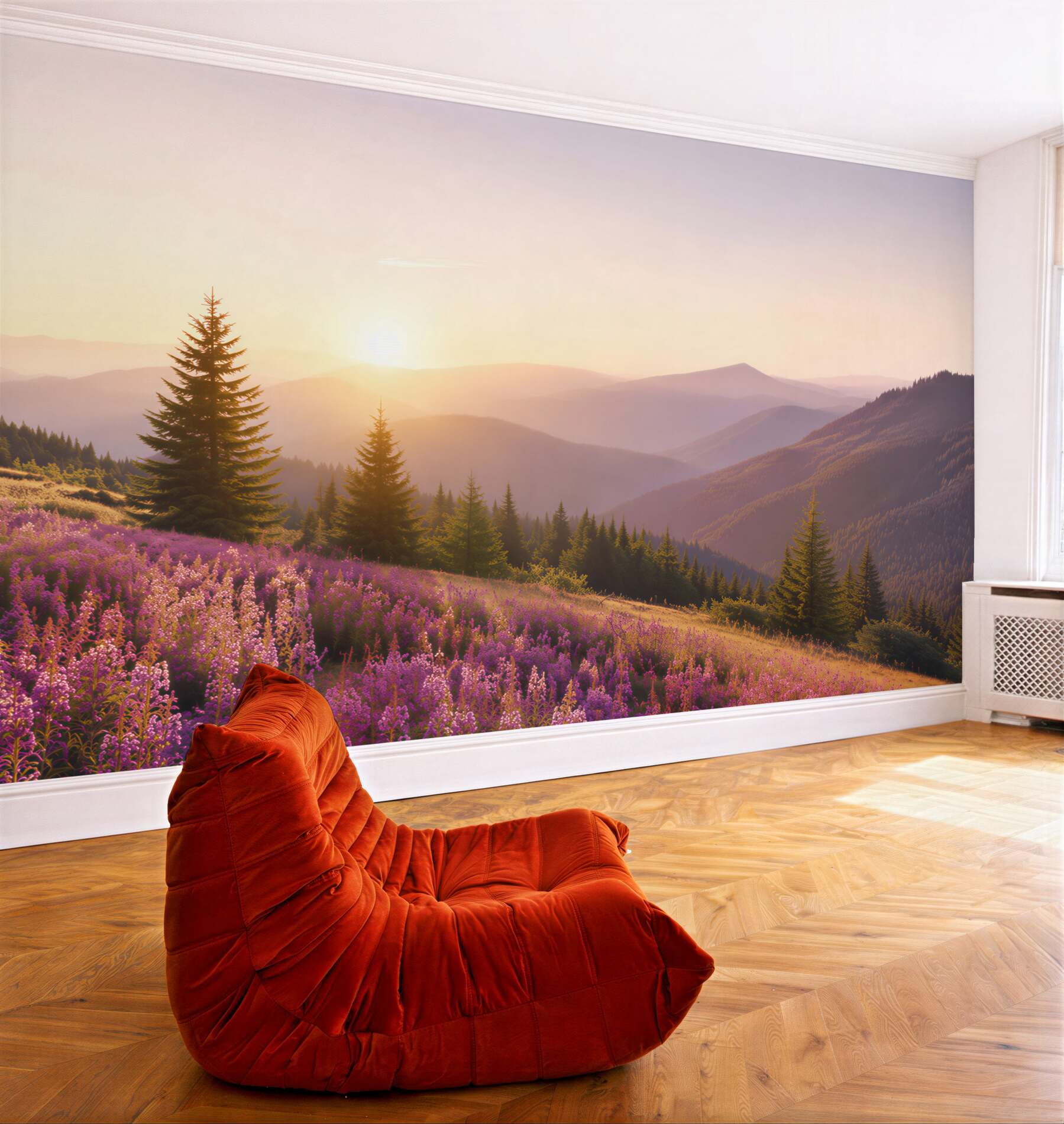 Fototapeta panowanie nad kwiecistą górską łąką?v23