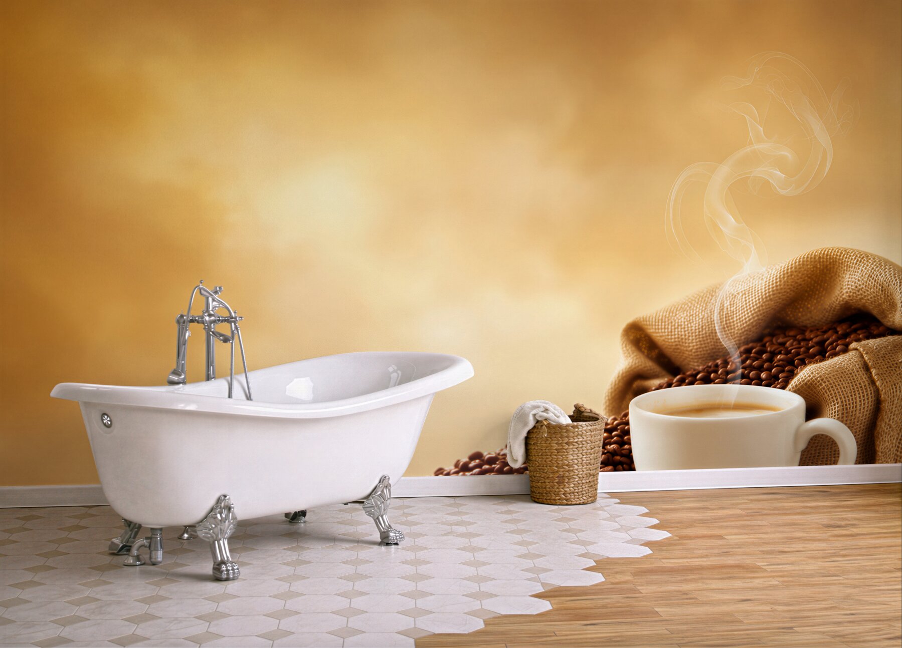 Fototapeta orzeźwiającą filiżankę aromatycznej kawy?v23