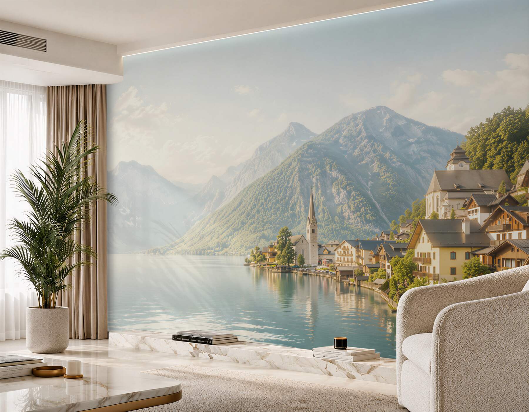 Fototapeta niesamowity austriacki Hallstatt