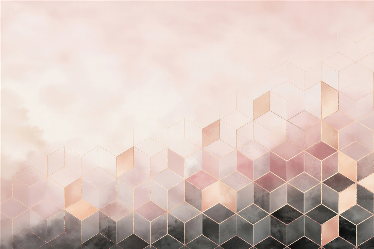 Fototapeta gradient na prostokątnych blokach
