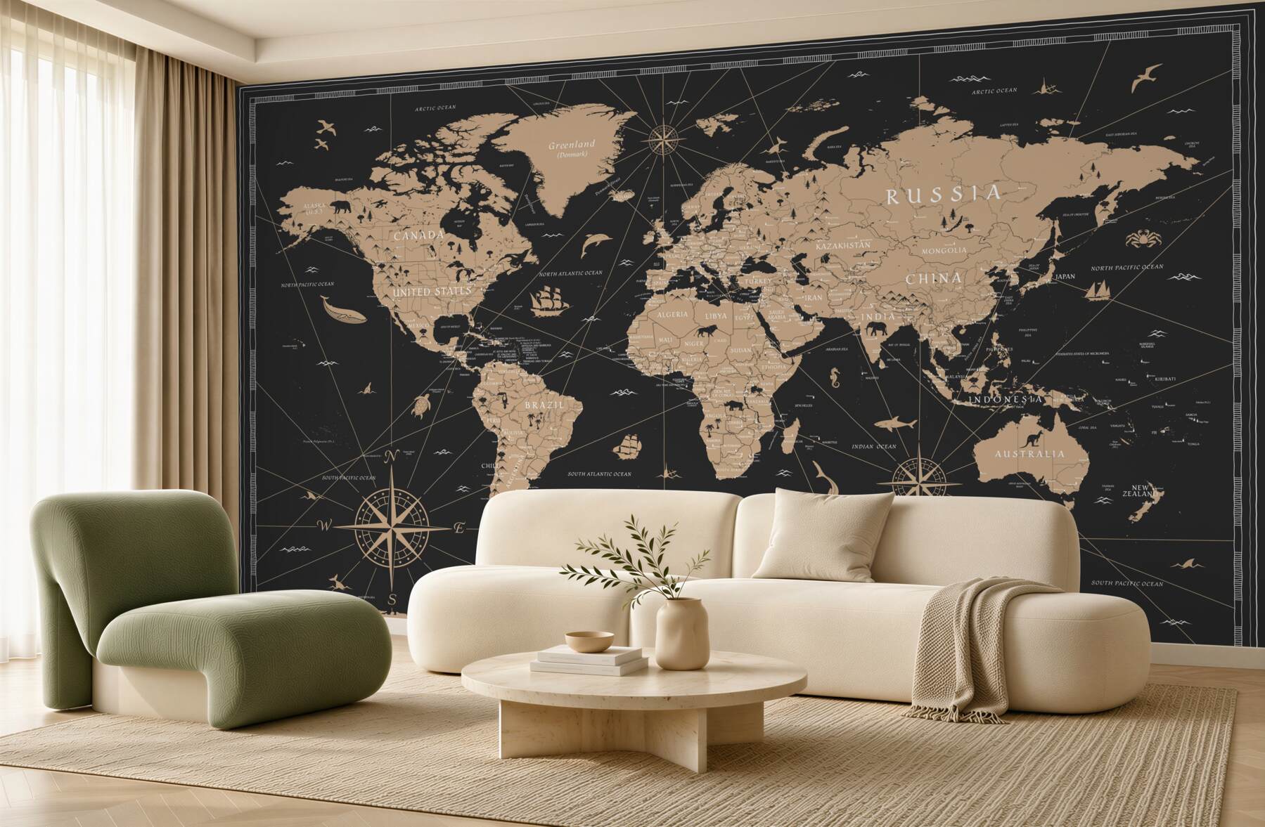 Fototapeta mapa świata na czarnym tle?v23