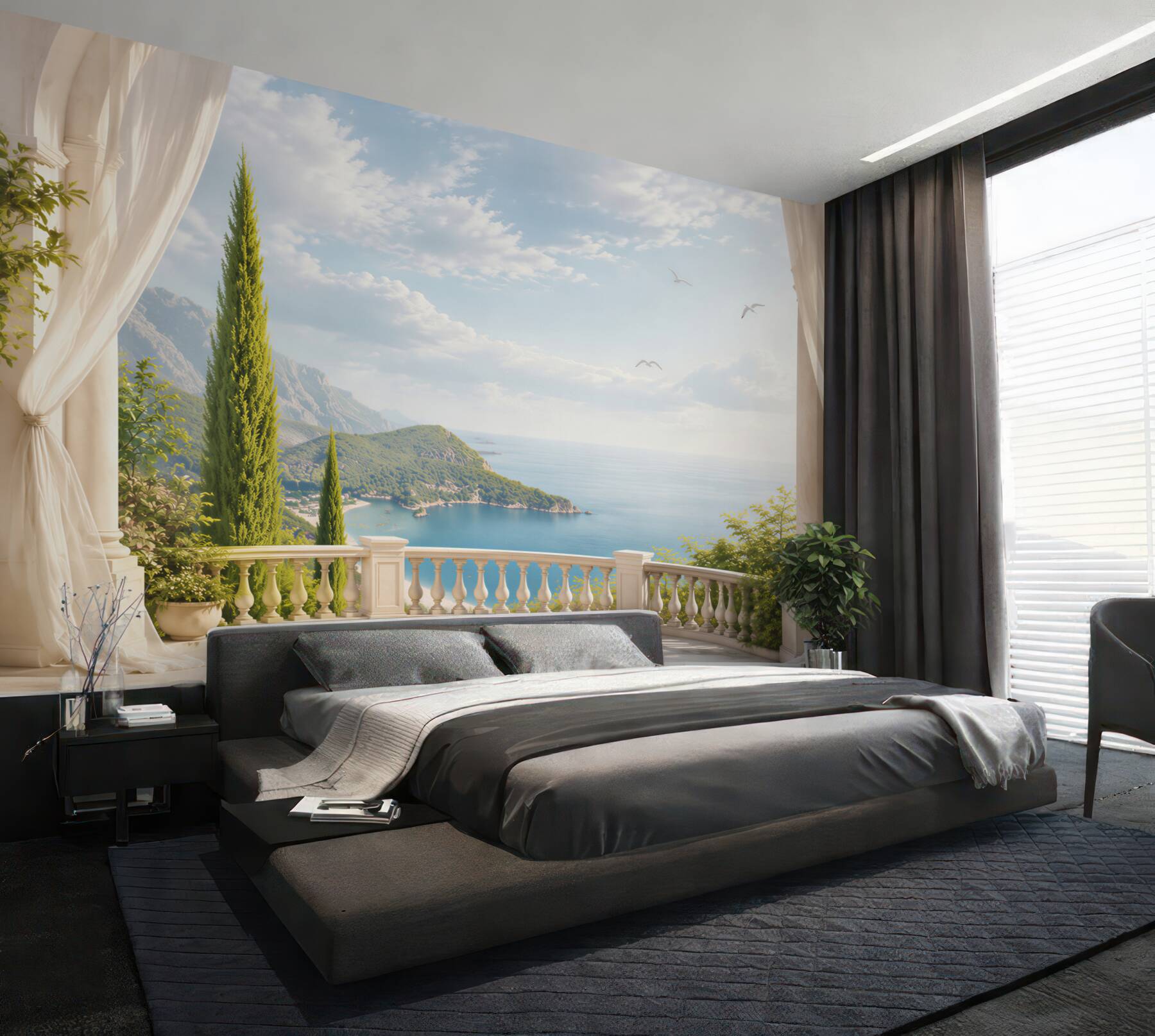 Fototapeta balkon z widokiem na morze?v23