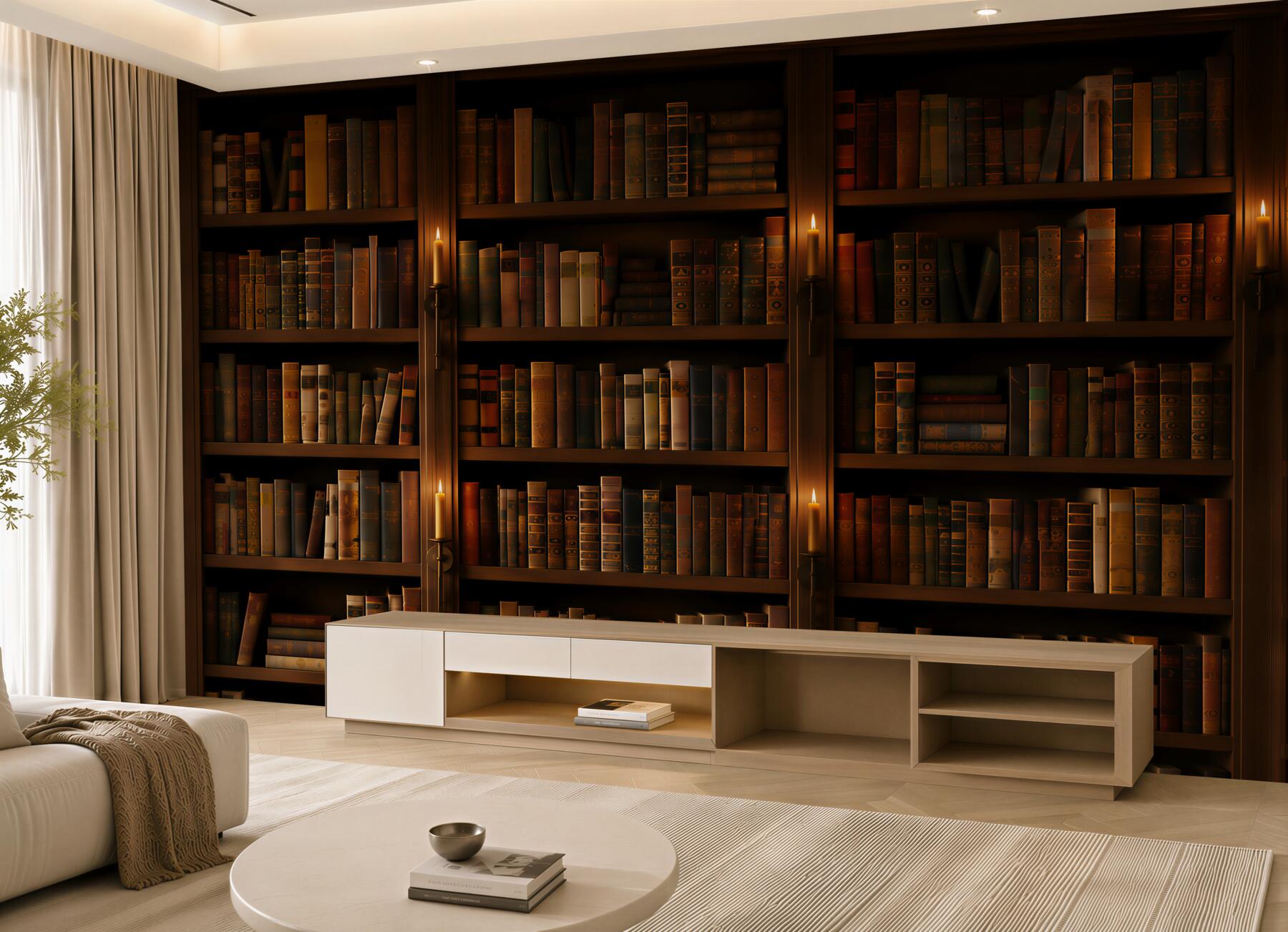 Fototapeta obszerna stara biblioteka?v23