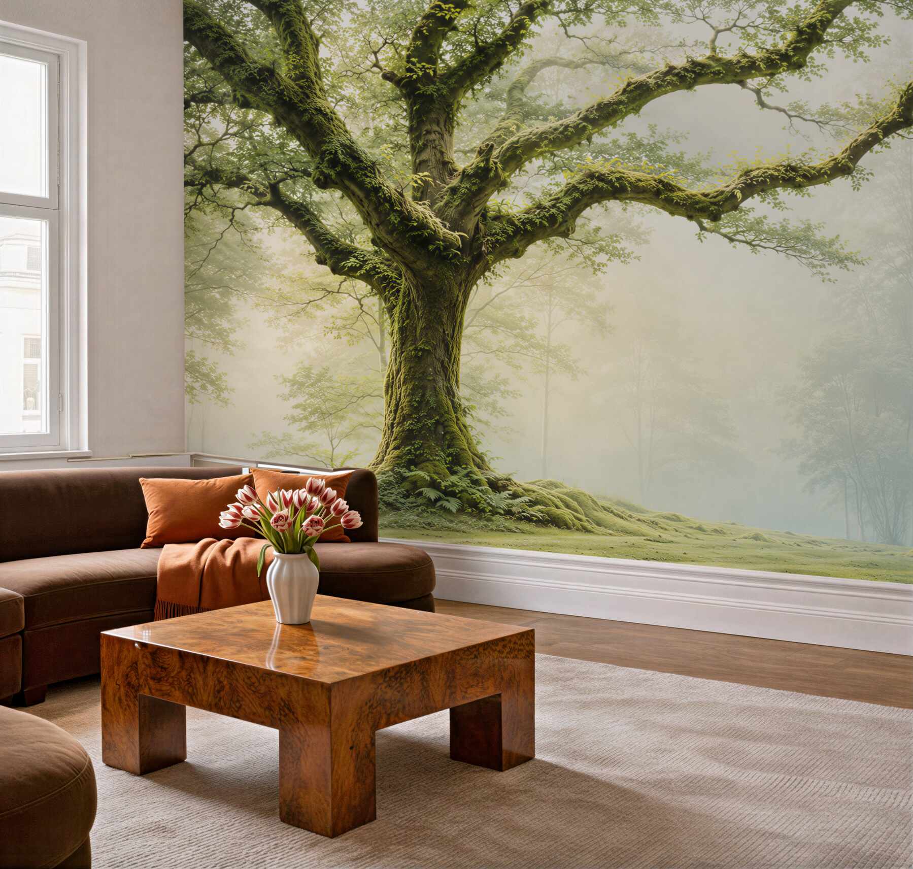 Fototapeta gęsty, stary las porośnięty mchem?v23