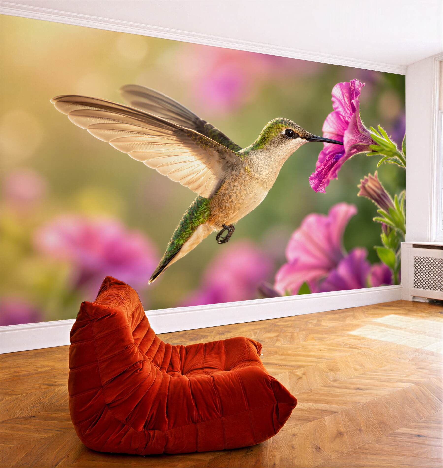 Fototapeta koliber pije nektar?v23
