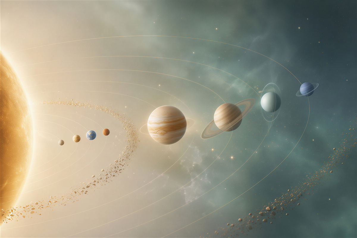 Fototapeta parada planet przed słońcem