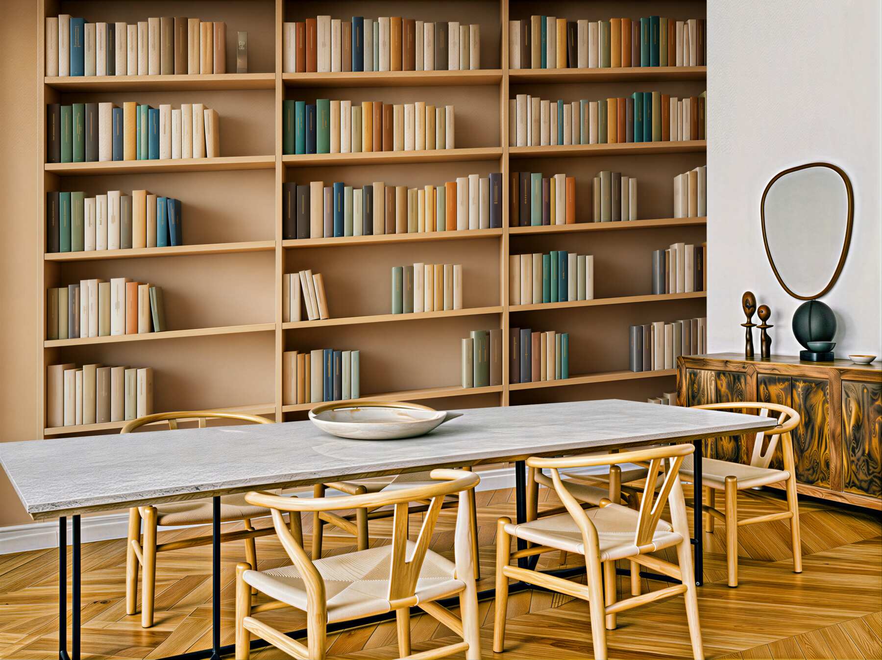 Fototapeta książki w domowej bibliotece?v23