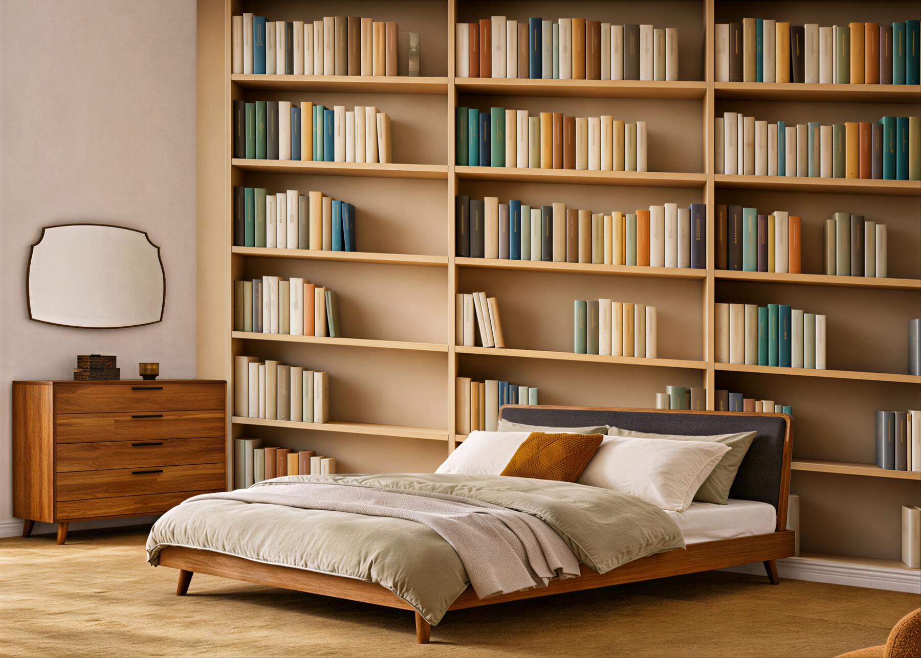 Fototapeta książki w domowej bibliotece?v23