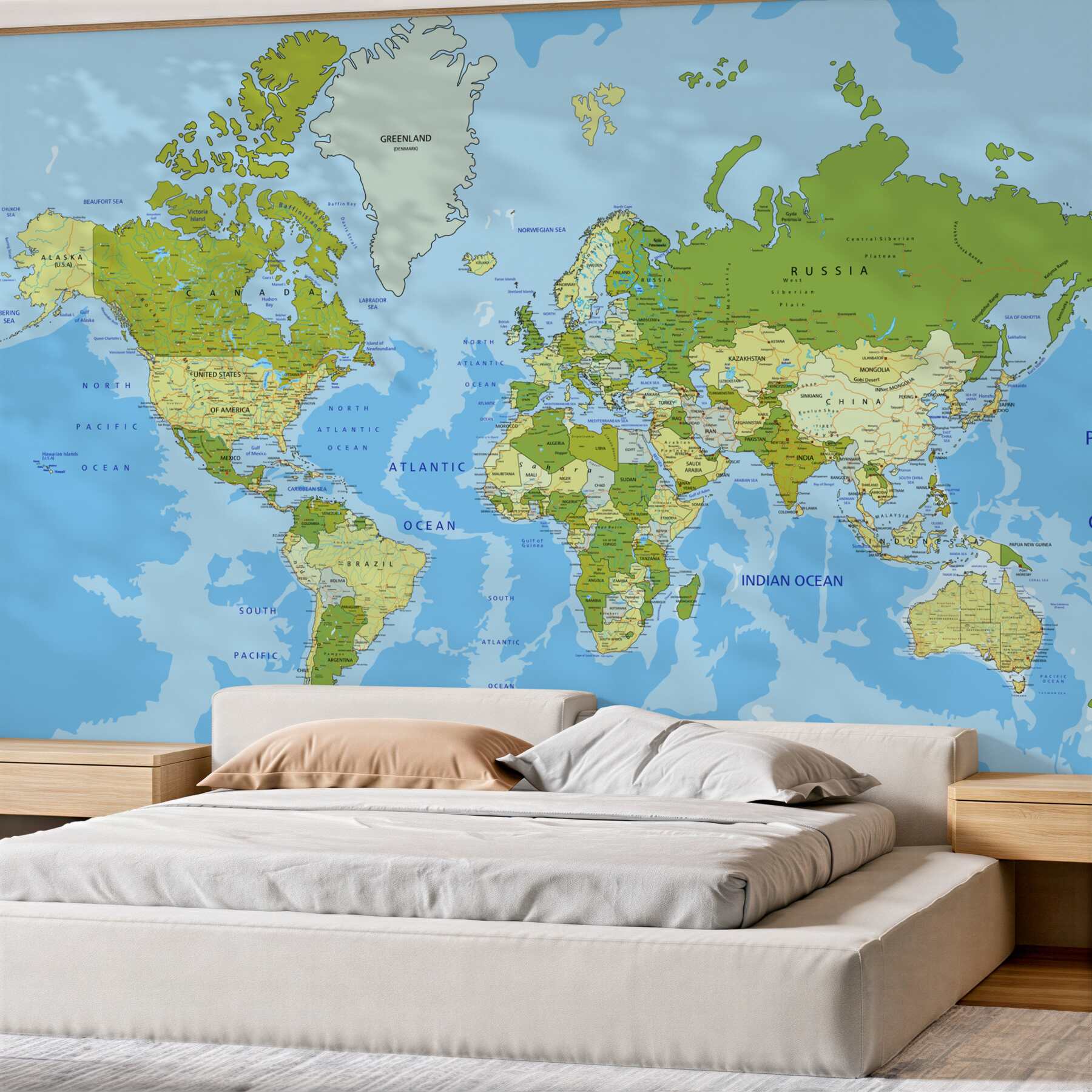 Fototapeta klasyczna mapa świata