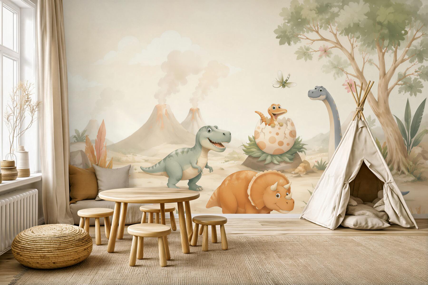 Fototapeta dinozaury na trawniku?v23