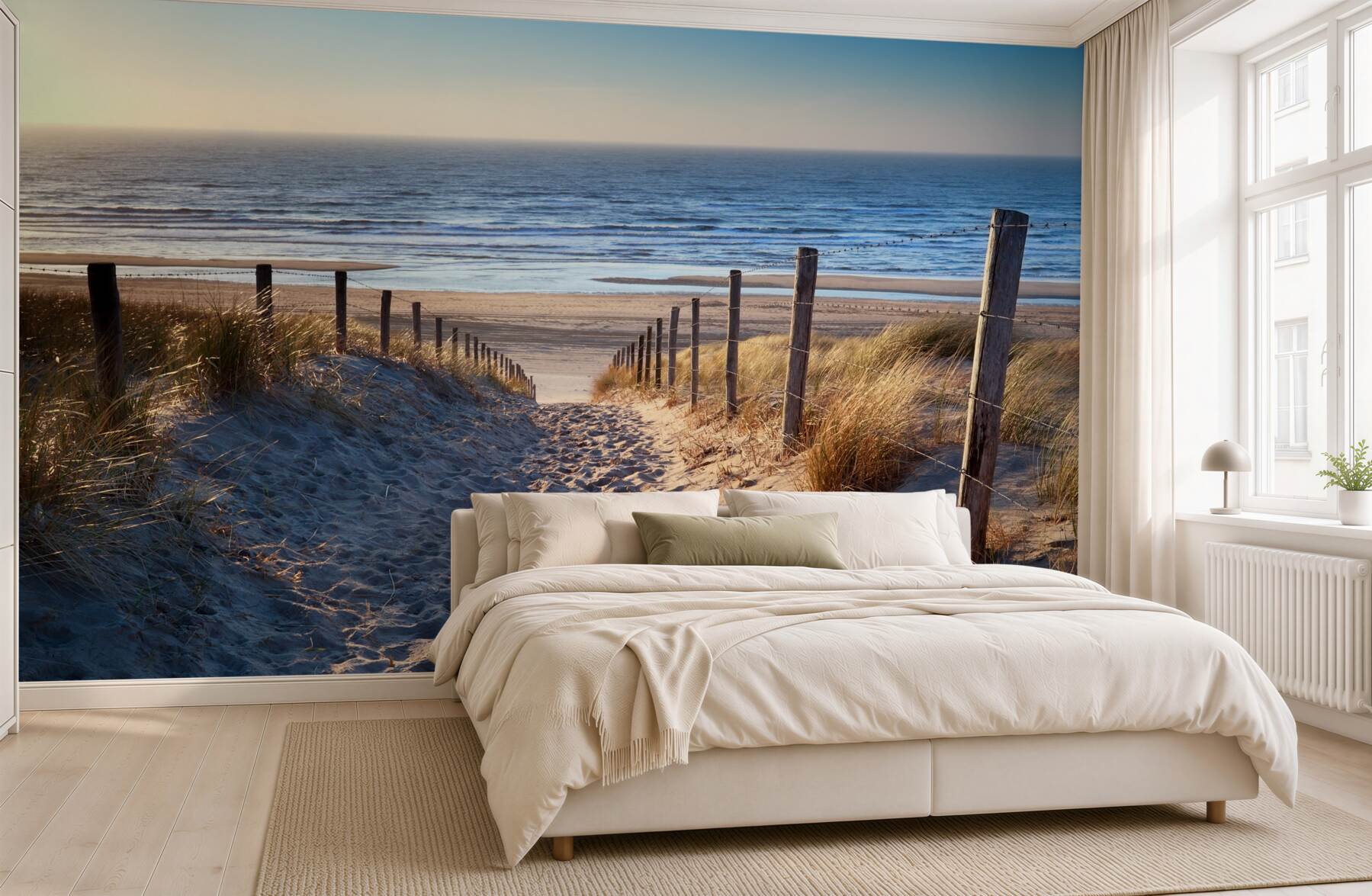 Fototapeta piaszczysta plaża i spokojne morze?v23
