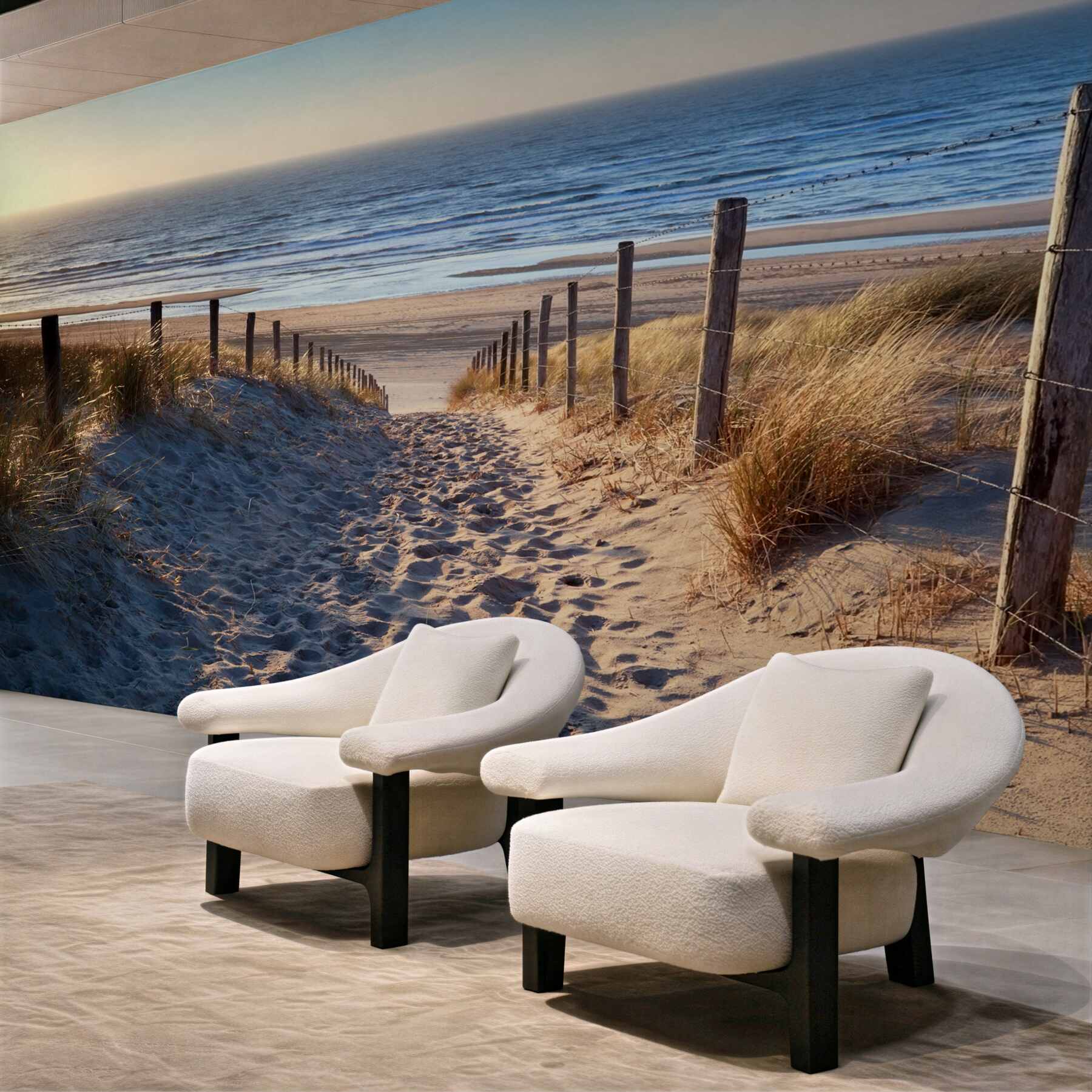 Fototapeta piaszczysta plaża i spokojne morze?v23