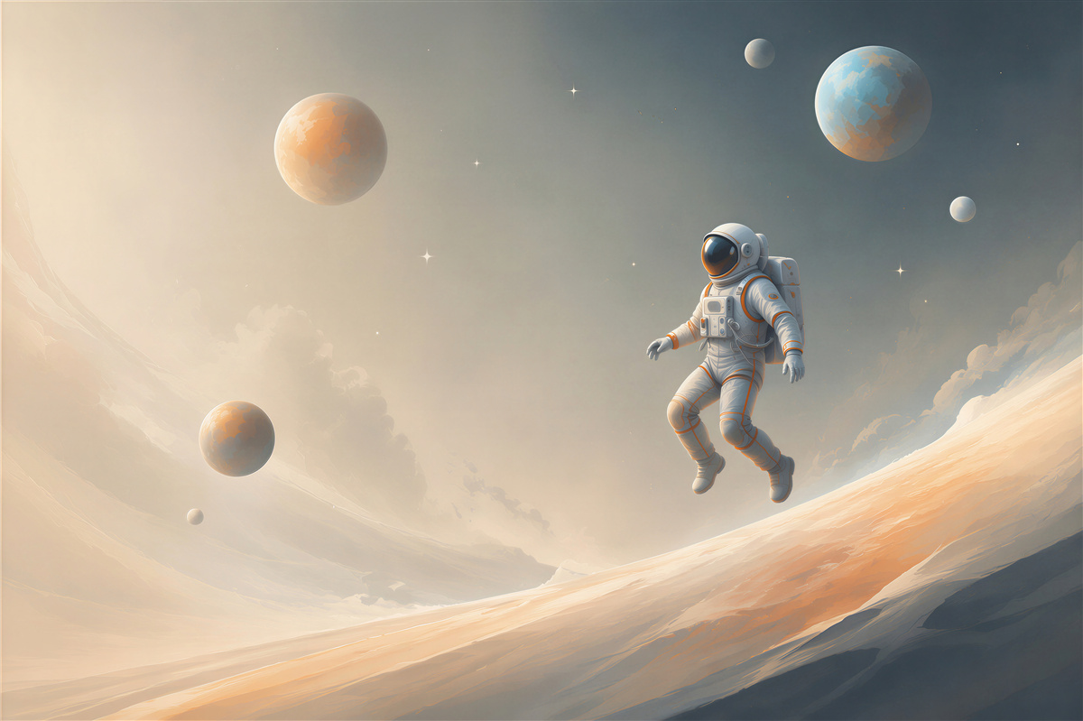 Fototapeta astronauta w kosmosie