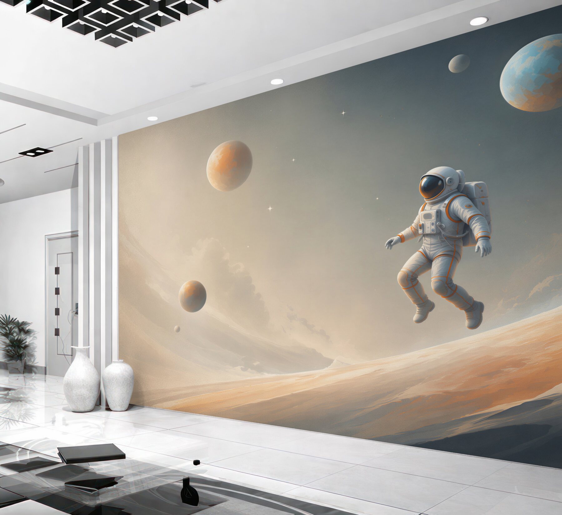 Fototapeta astronauta w kosmosie?v23