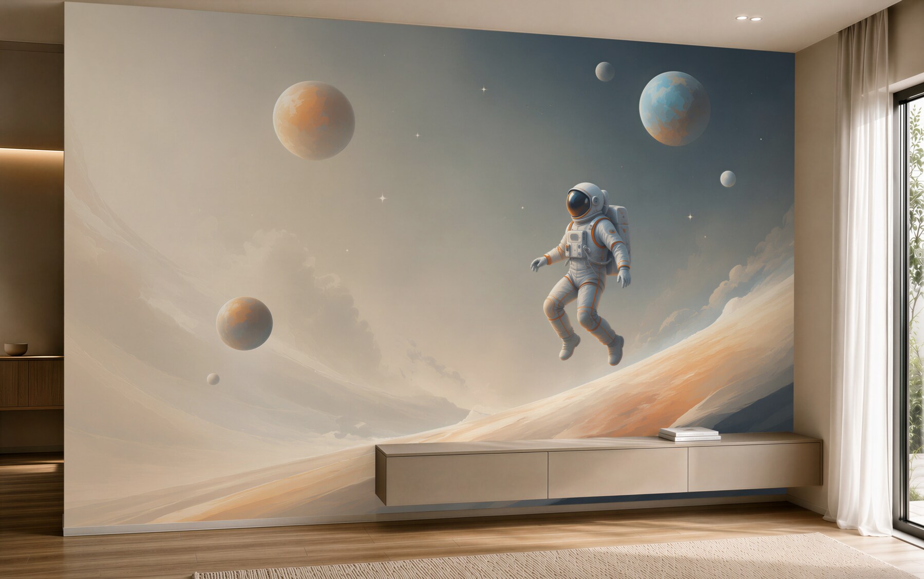 Fototapeta astronauta w kosmosie?v23