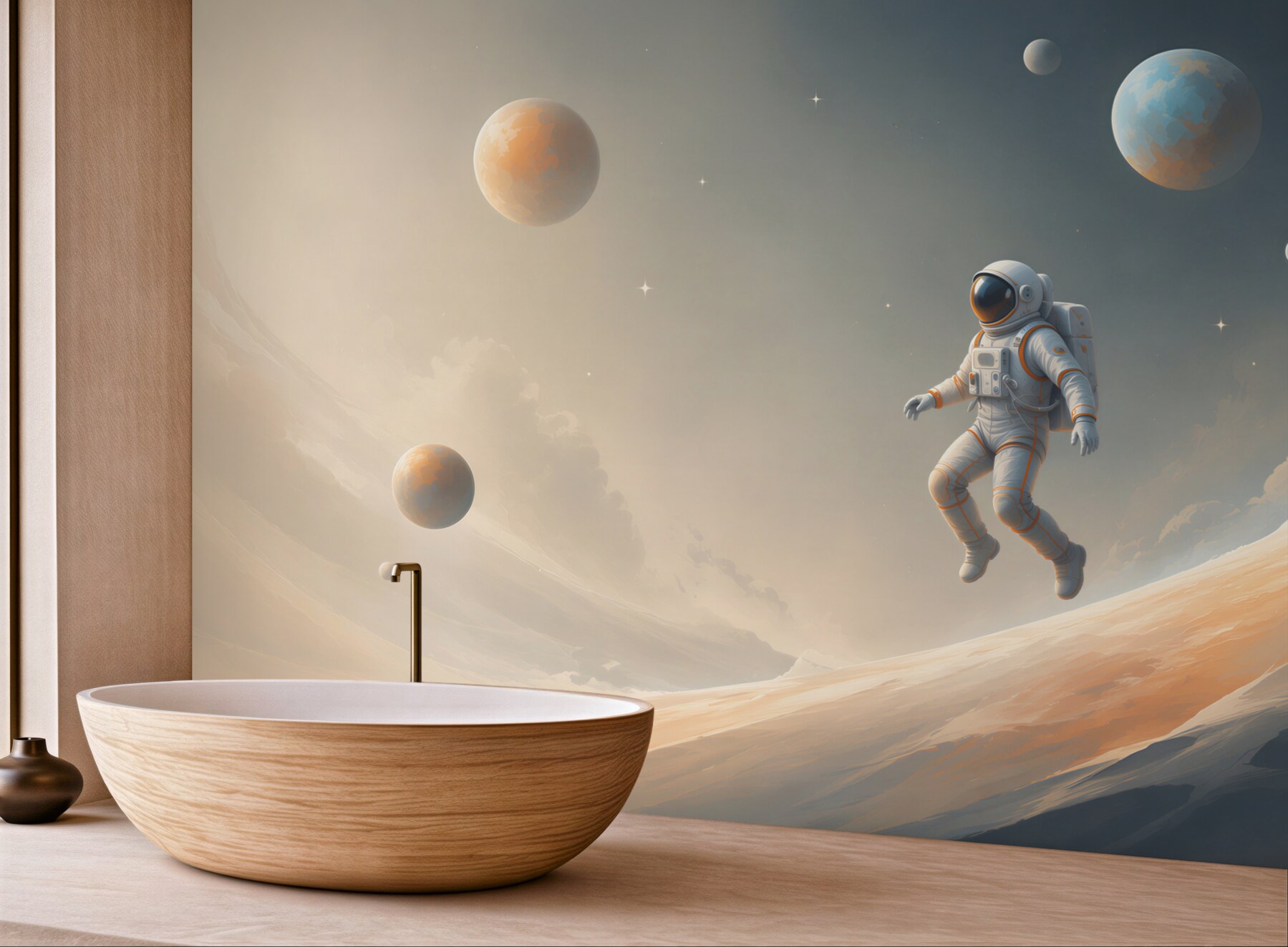 Fototapeta astronauta w kosmosie?v23