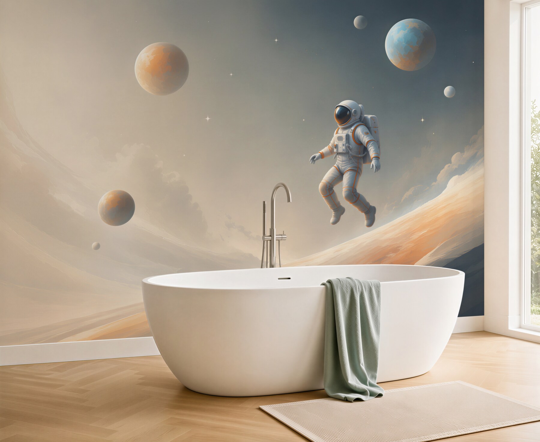 Fototapeta astronauta w kosmosie?v23