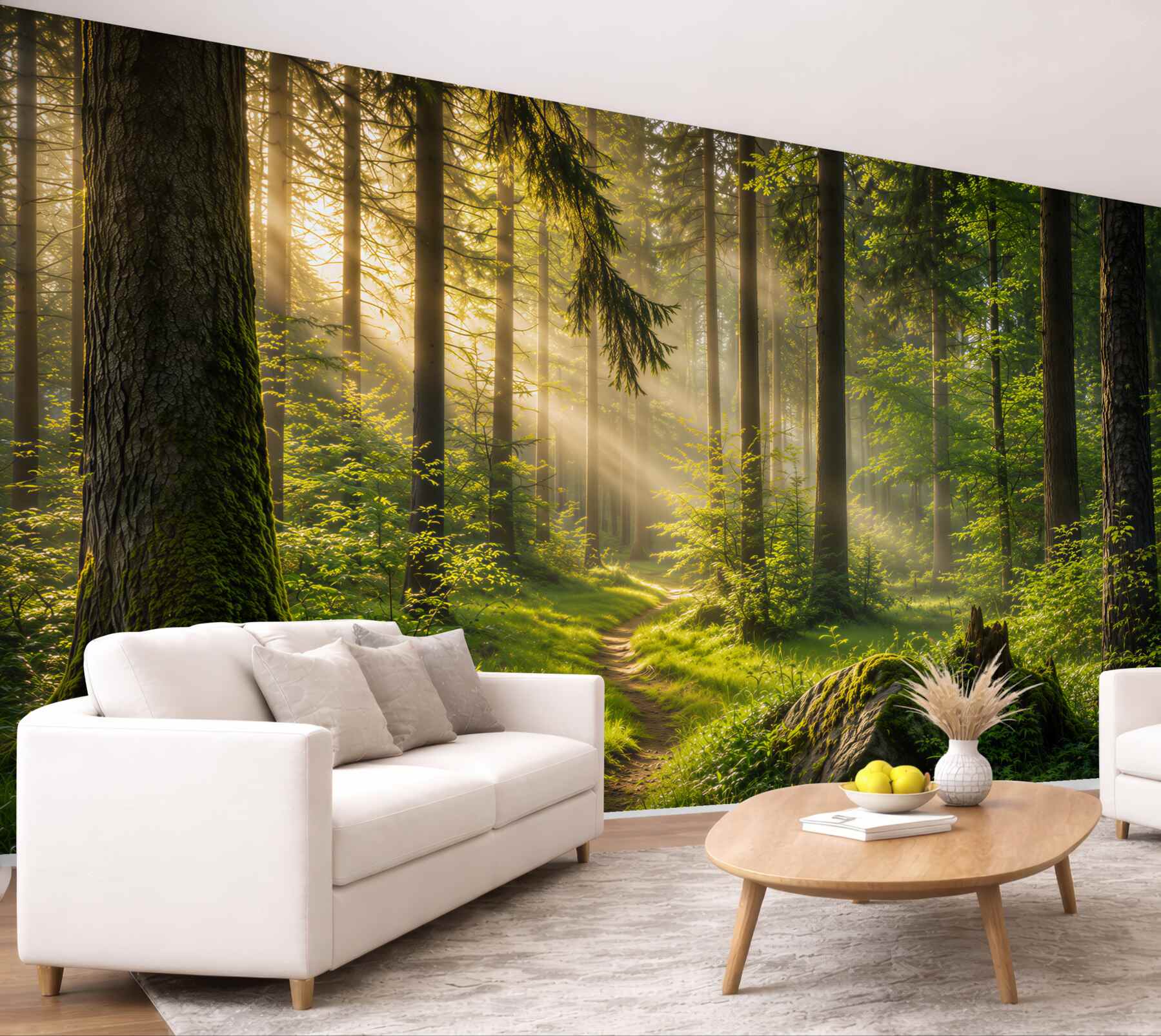 Fototapeta leśny poranek wśród zieleni?v23